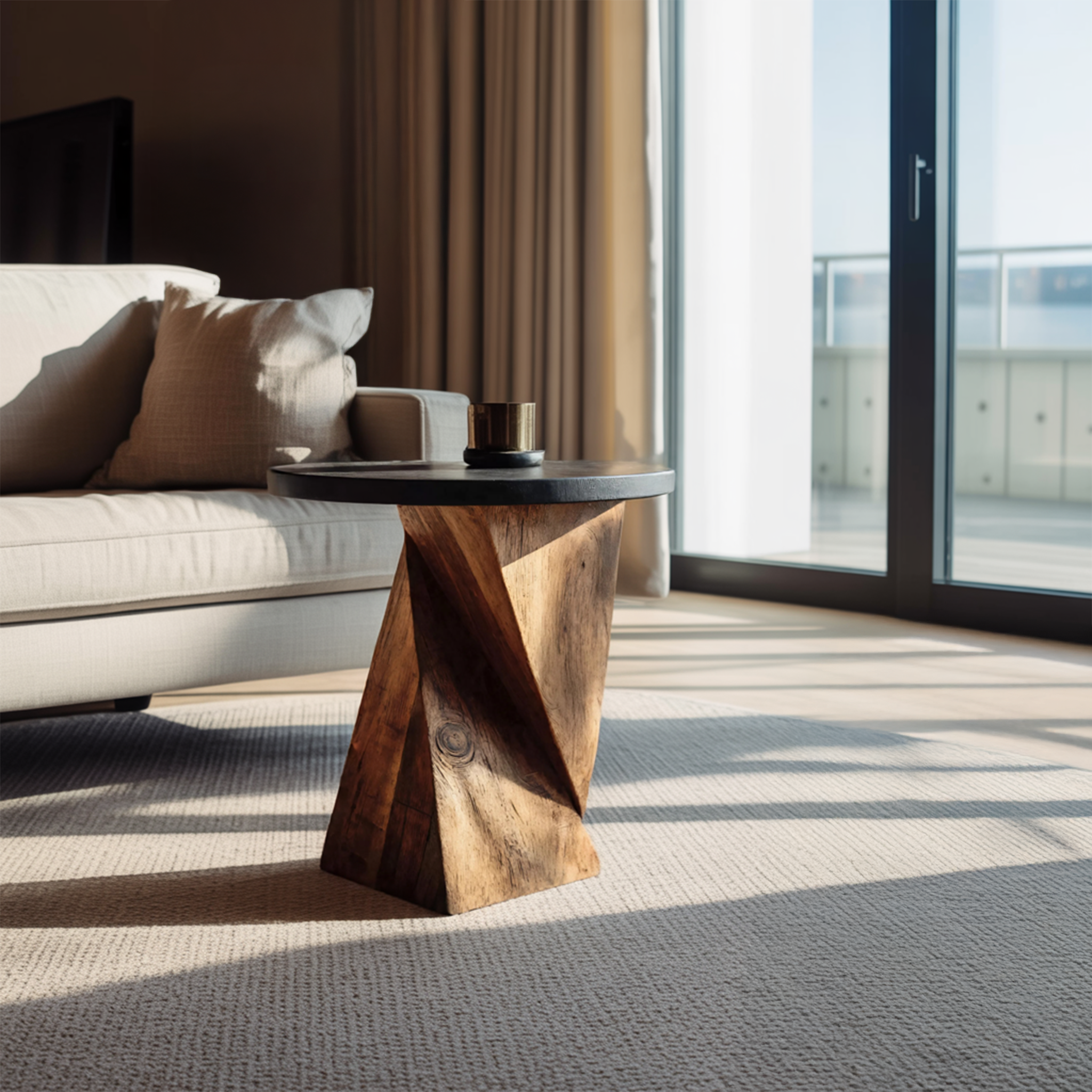 Farmhouse Solid Wood End Table For Cozy Bedside Table SILDTTNSTA007