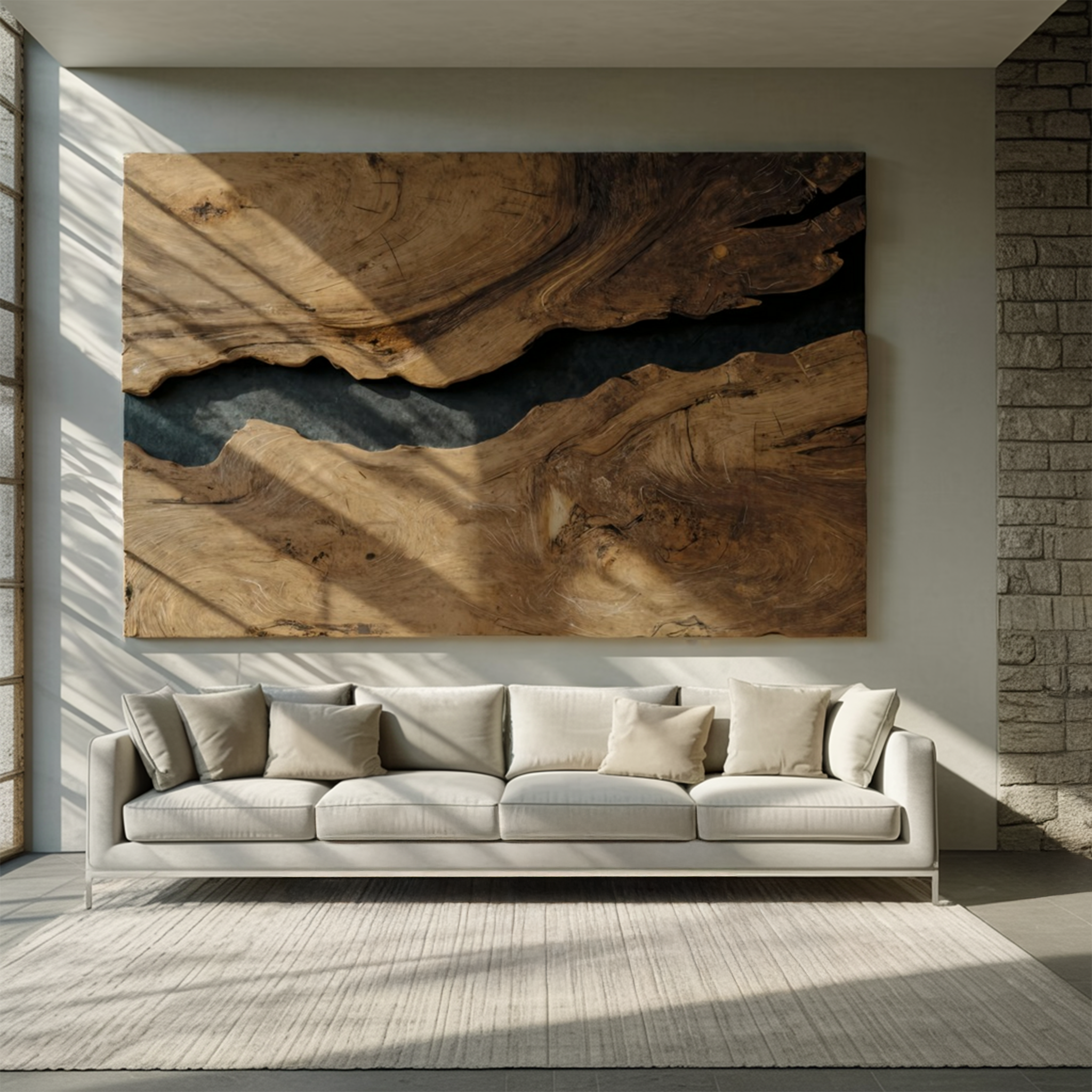 Modern Rectangular Wooden Wall Art For Home Decor SILDTTRWA036