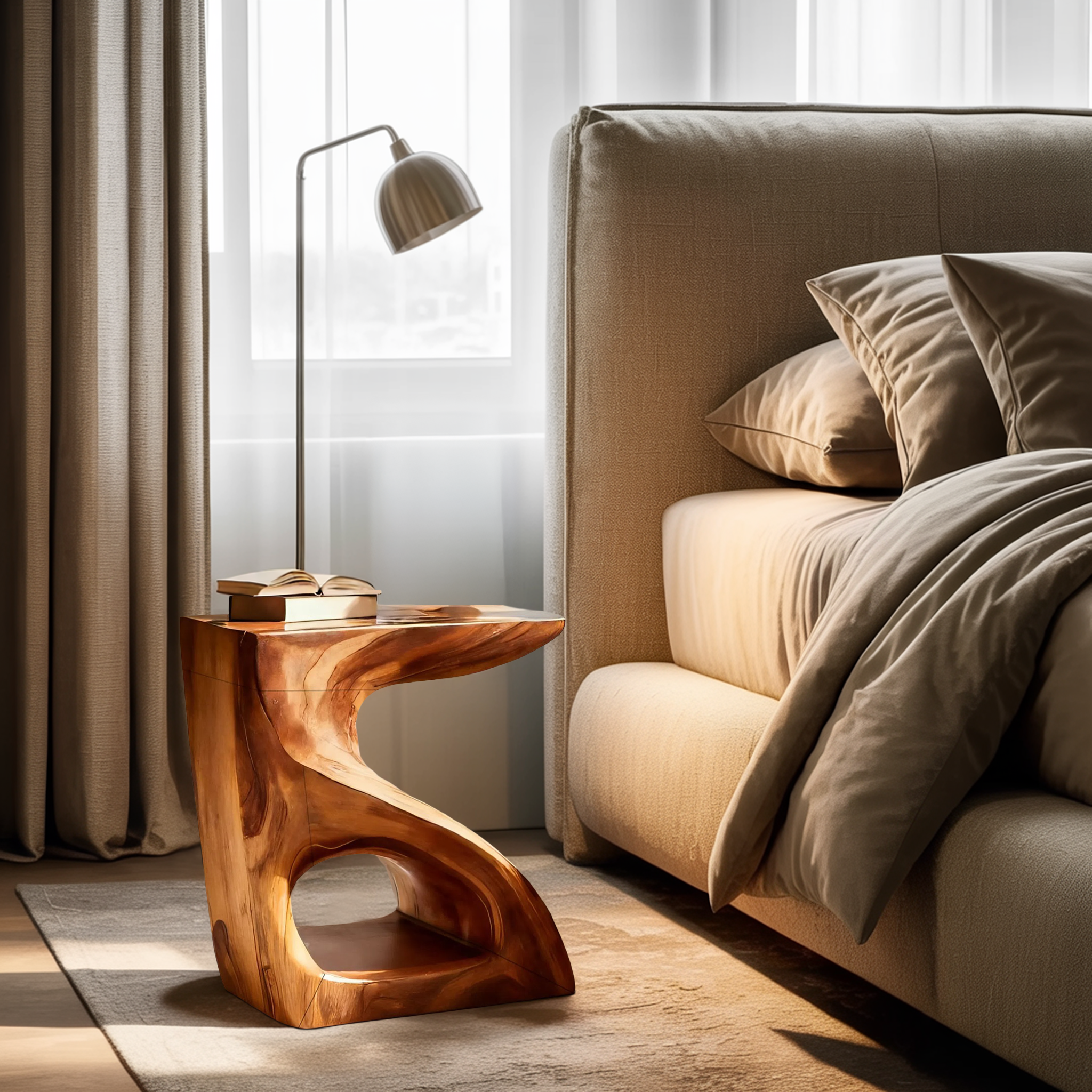 Modern Sculptural Side Table For Home Decor RTTHTTSTA032