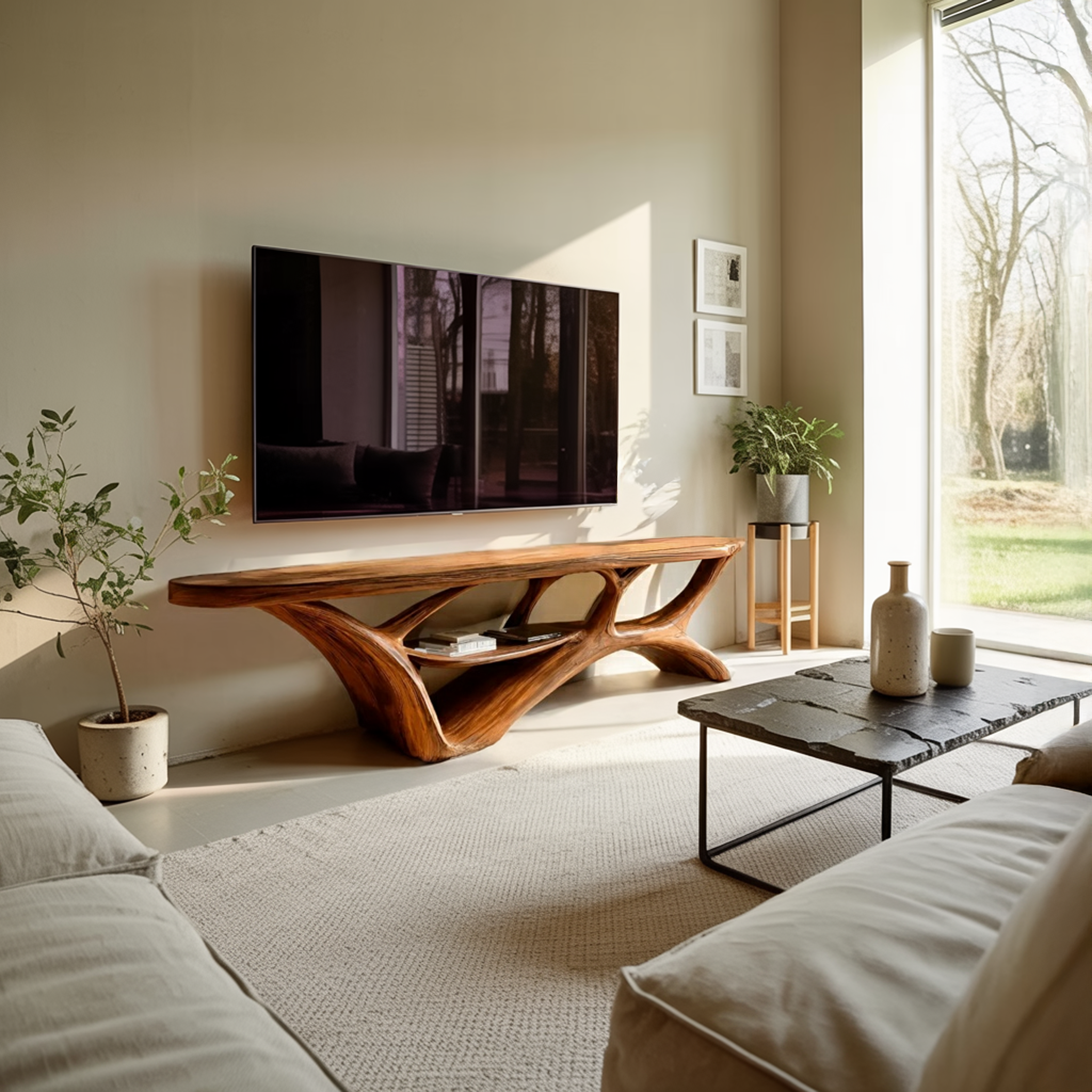 Organic Modern TV Stand For Living Room RTTHTTTVC060