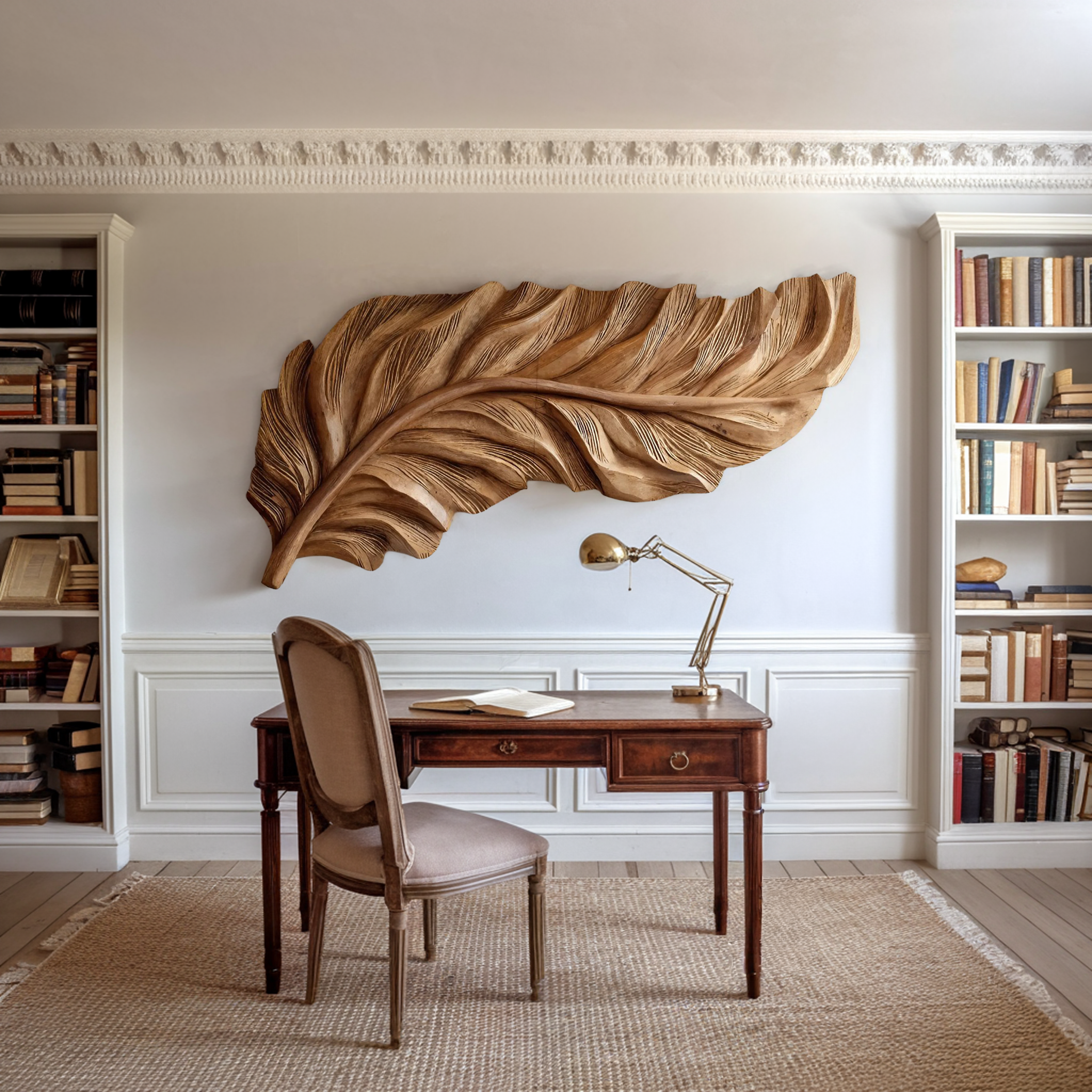 Organic Feather Wall Art Nature Inspired For Home Decor RTTHHNWA098