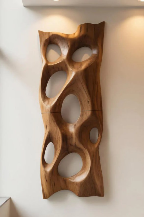 Contemporary Sculptural Wall Art With Abstract Design For Entryway SITHHNWA024