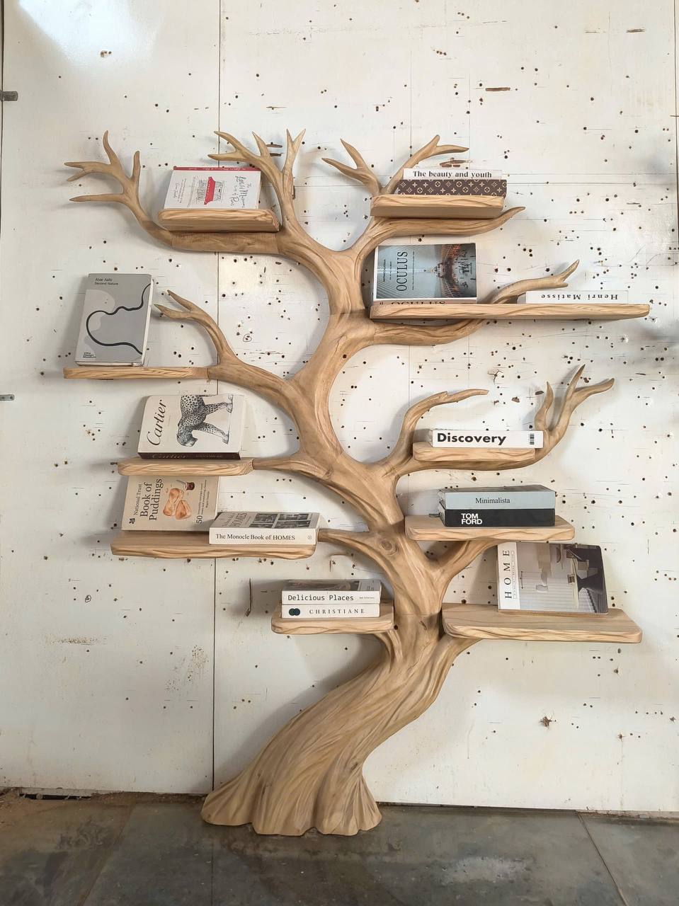 Sculptural Branch Bookcase Living Room Interior Alcove Storage SINLSATB648
