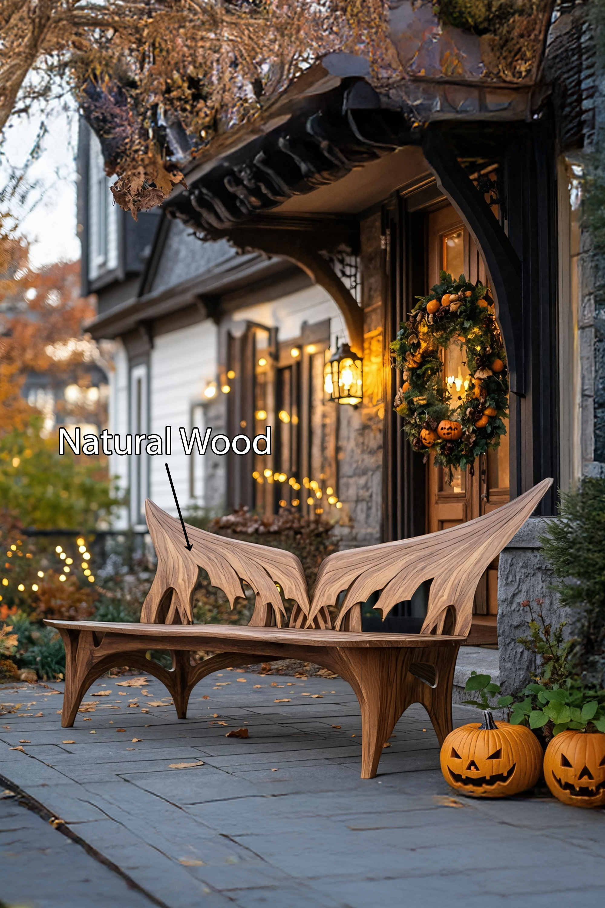 Rustic Halloween Patio Chair For Outdoor Halloween Porch Decor SILDTTNHOB019
