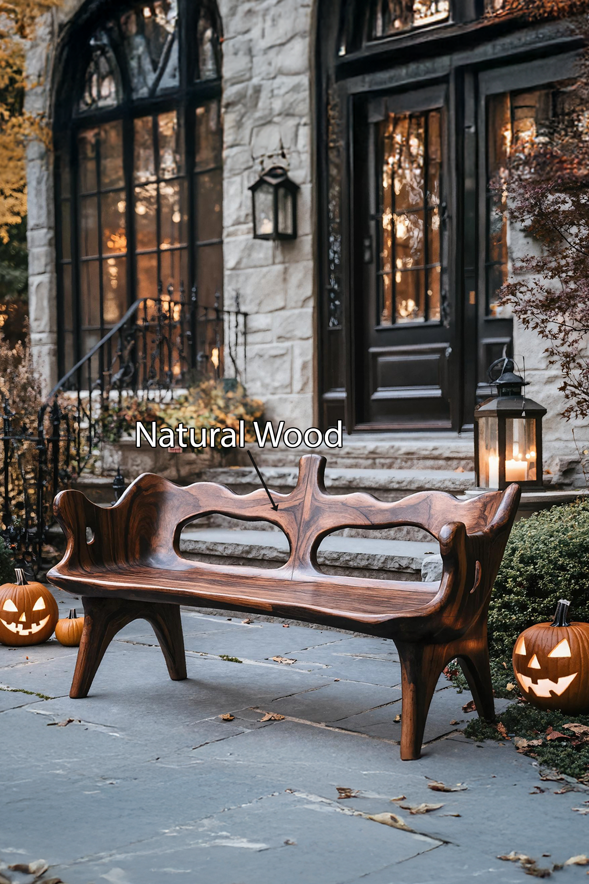 Rustic Halloween Patio Chair For Festive Outdoor Furniture Decor SILDTTNHOB009