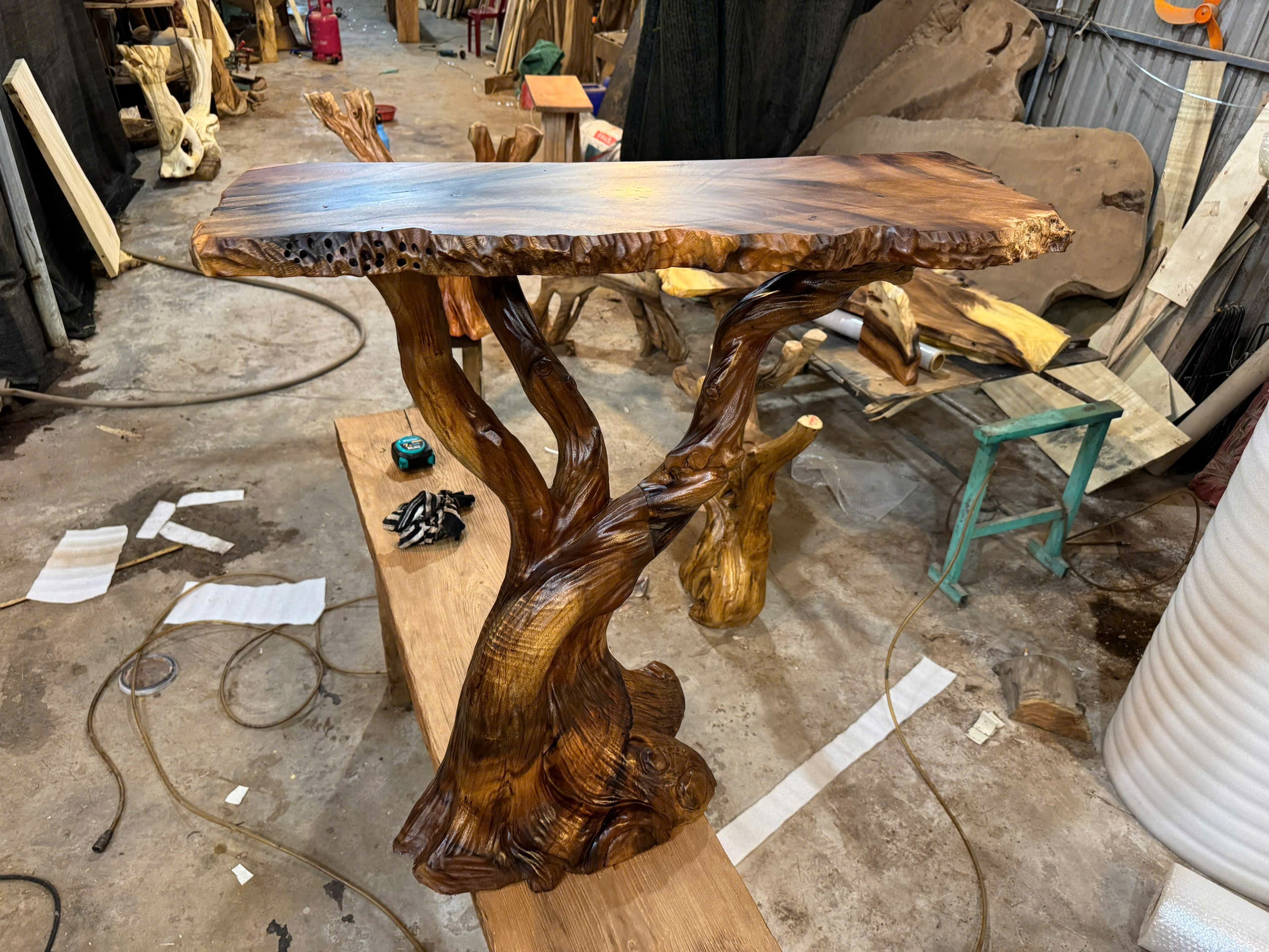 Handmade Halloween Console Table Driftwood Table SINLHW001