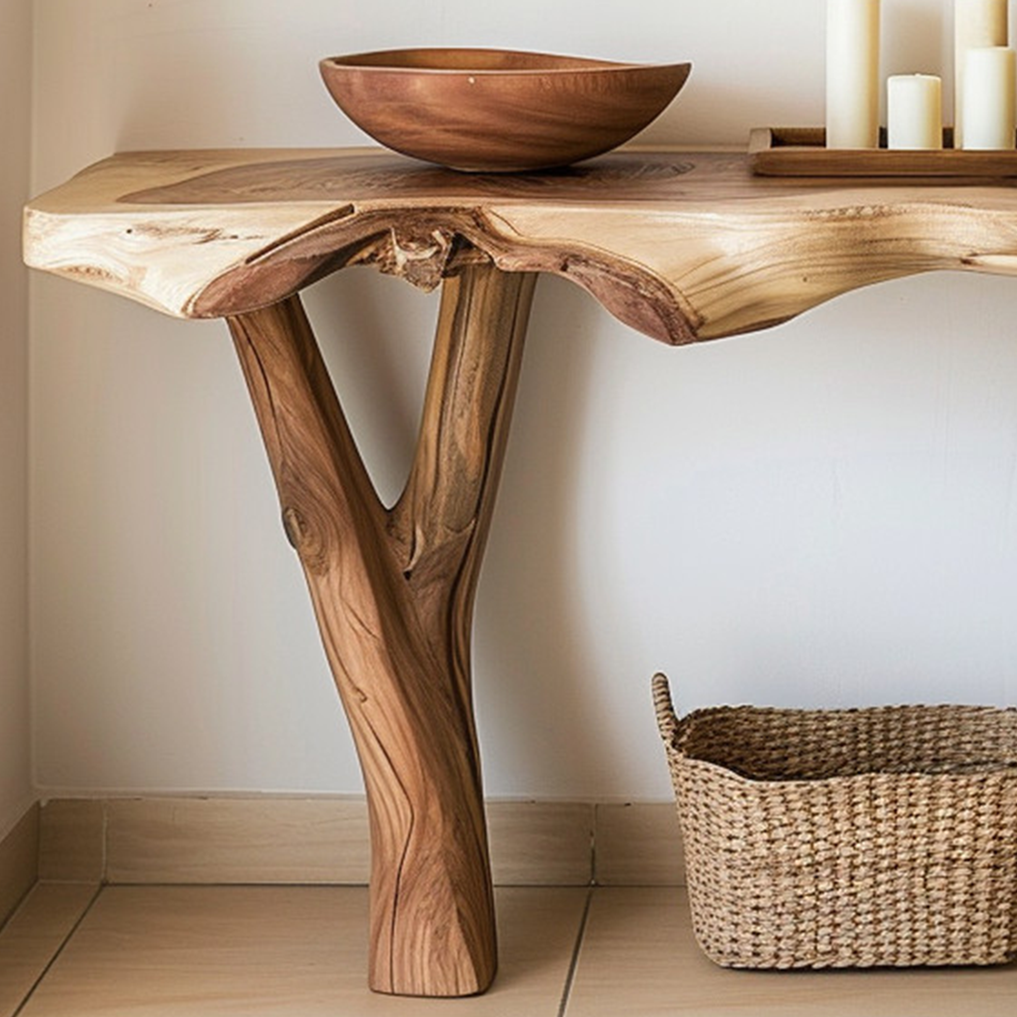 Narrow Console Table Hallway Table SINLCS006