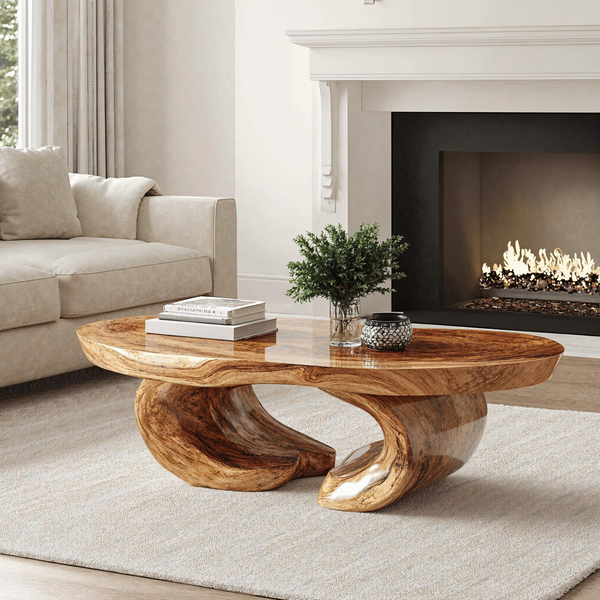 【10991】SX LTD SERIES CUSTOM HANDMADE バリ杢 Handmade Wood Coffee Table Luxury Craftsmanship SILDTCF107