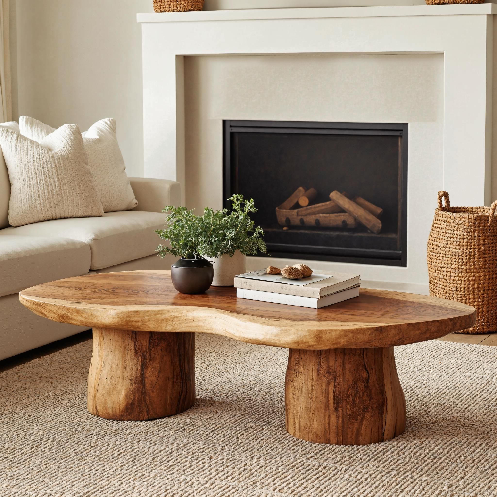Rustic Farmhouse Wood Coffee Table Living Room Decor SILDTCF100