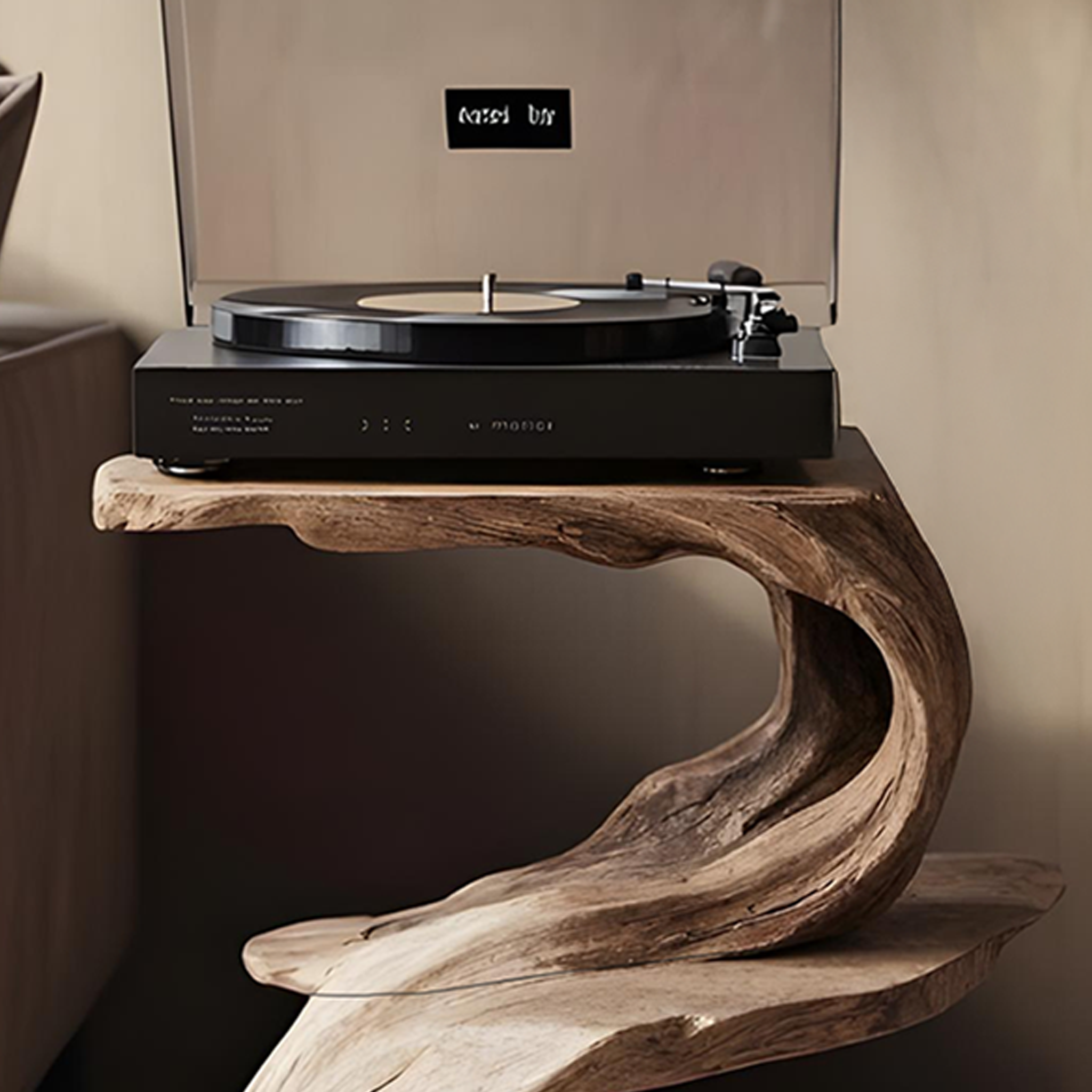 Rustic Record Stand Industrial Living Room Furniture SILDTTNRPT010