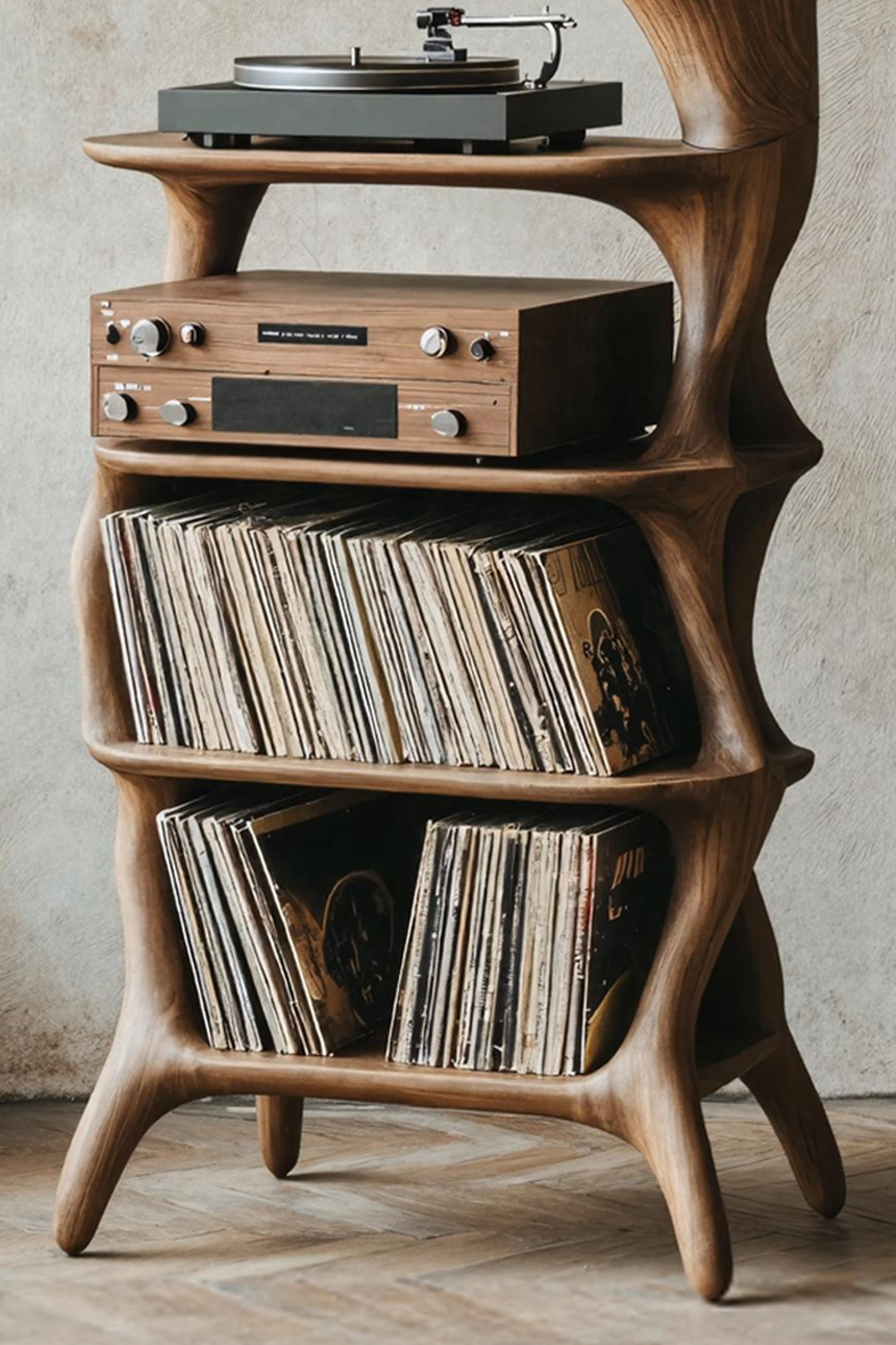 Mid Century Vinyl Cabinet For Livingroom Display SILDTTRRPT014
