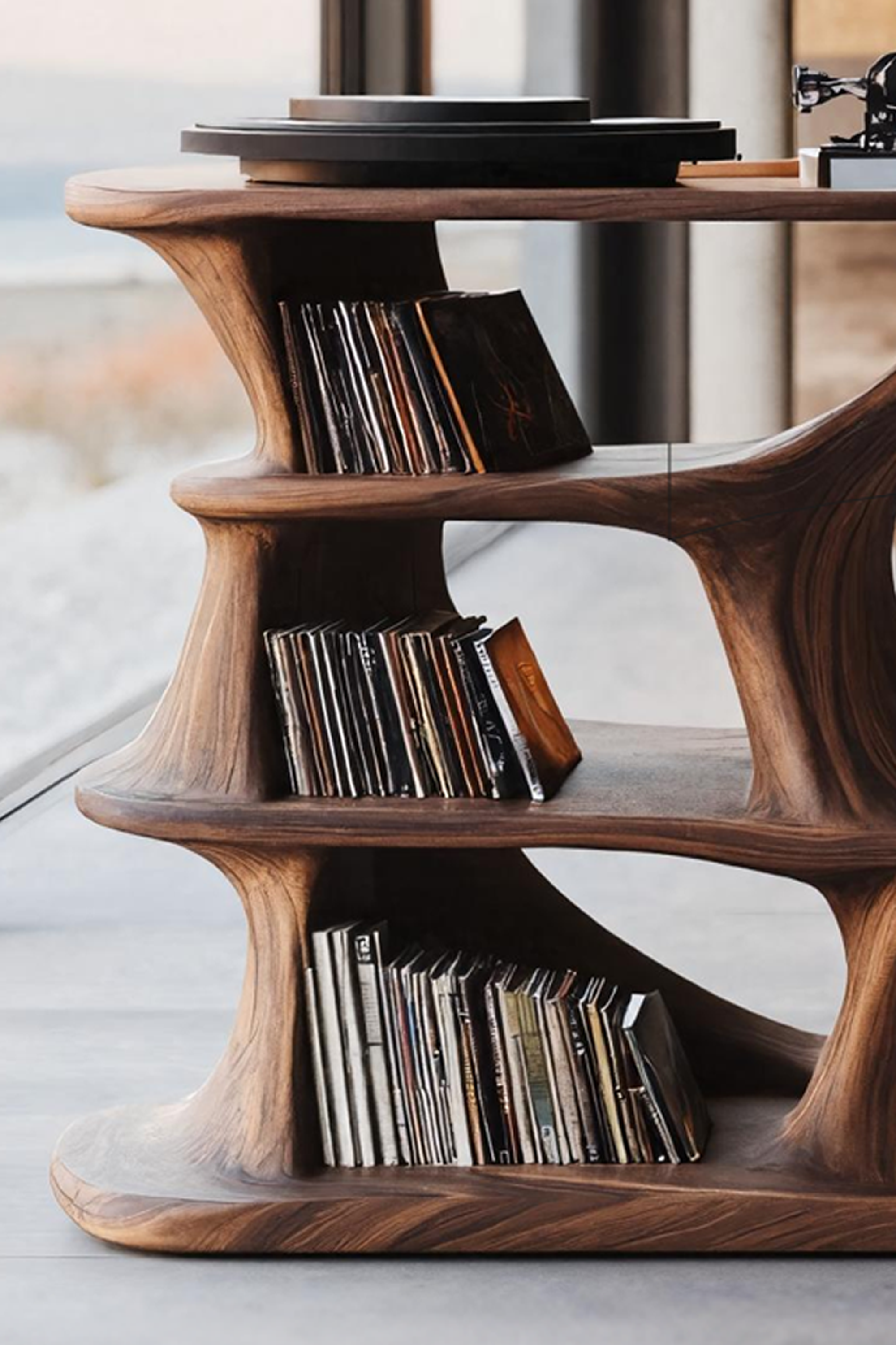 Rustic Wood Media Console For Livingroom Storage SILDTTRRPT029