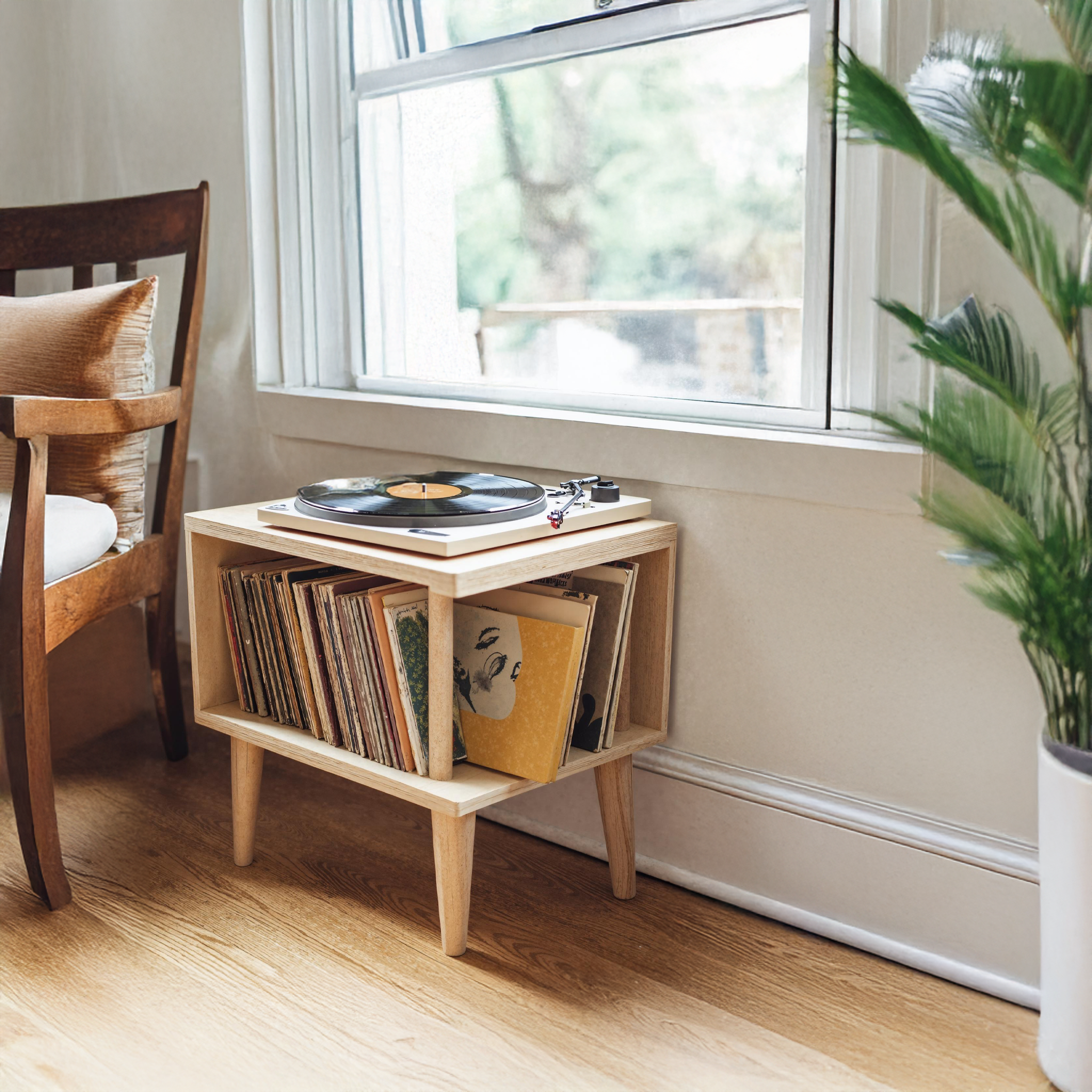 Unique Record Player Stand For Living Room, Bedroom, Office SILDTRPT013