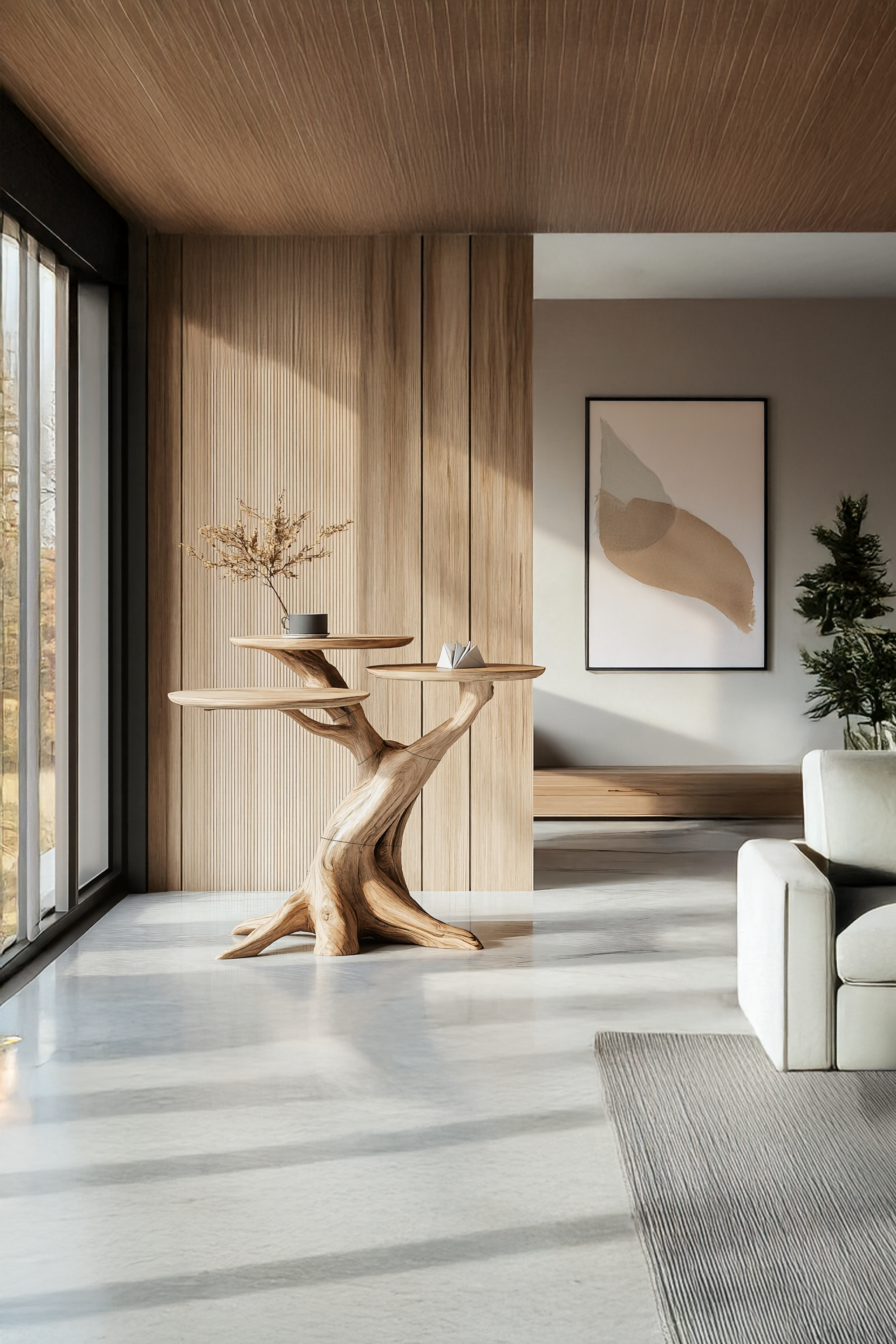Mid Century Wooden End Table For Living Room Modern Furniture Decor SILDTTREN001