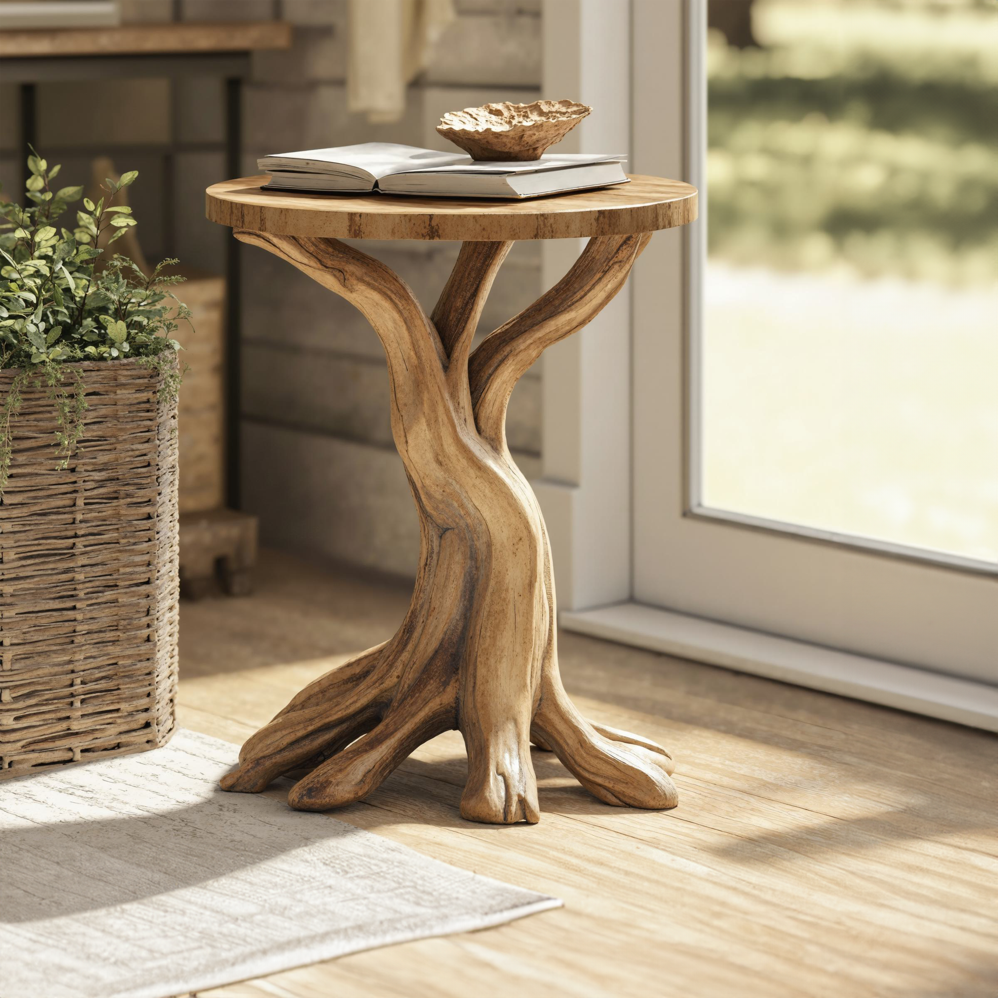 Farmhouse End Table Rustic End Table Home Decor SILDTEN056