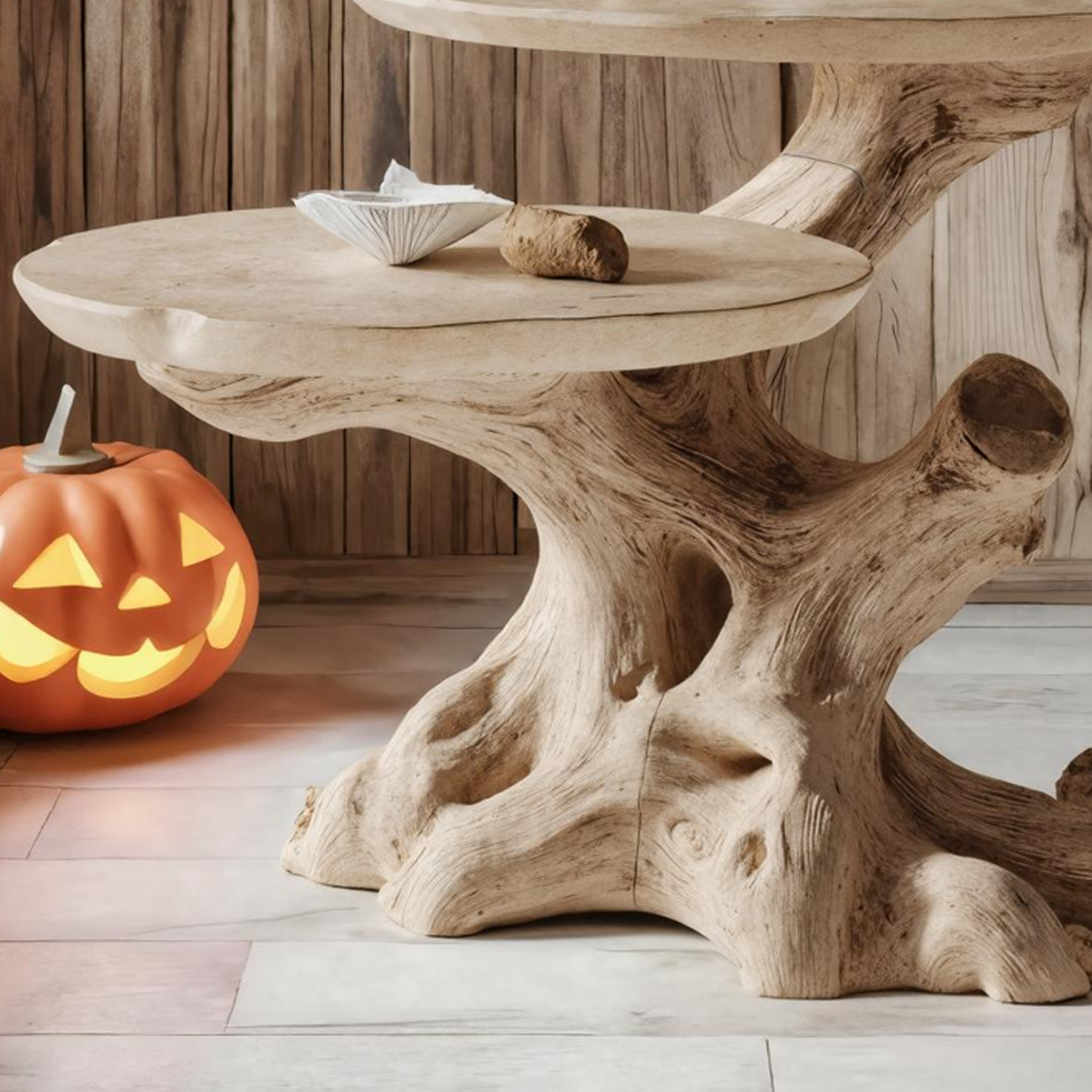 Modern Solid Wood End Table For Entryway Design Halloween Furniture SILDTTNHEN002