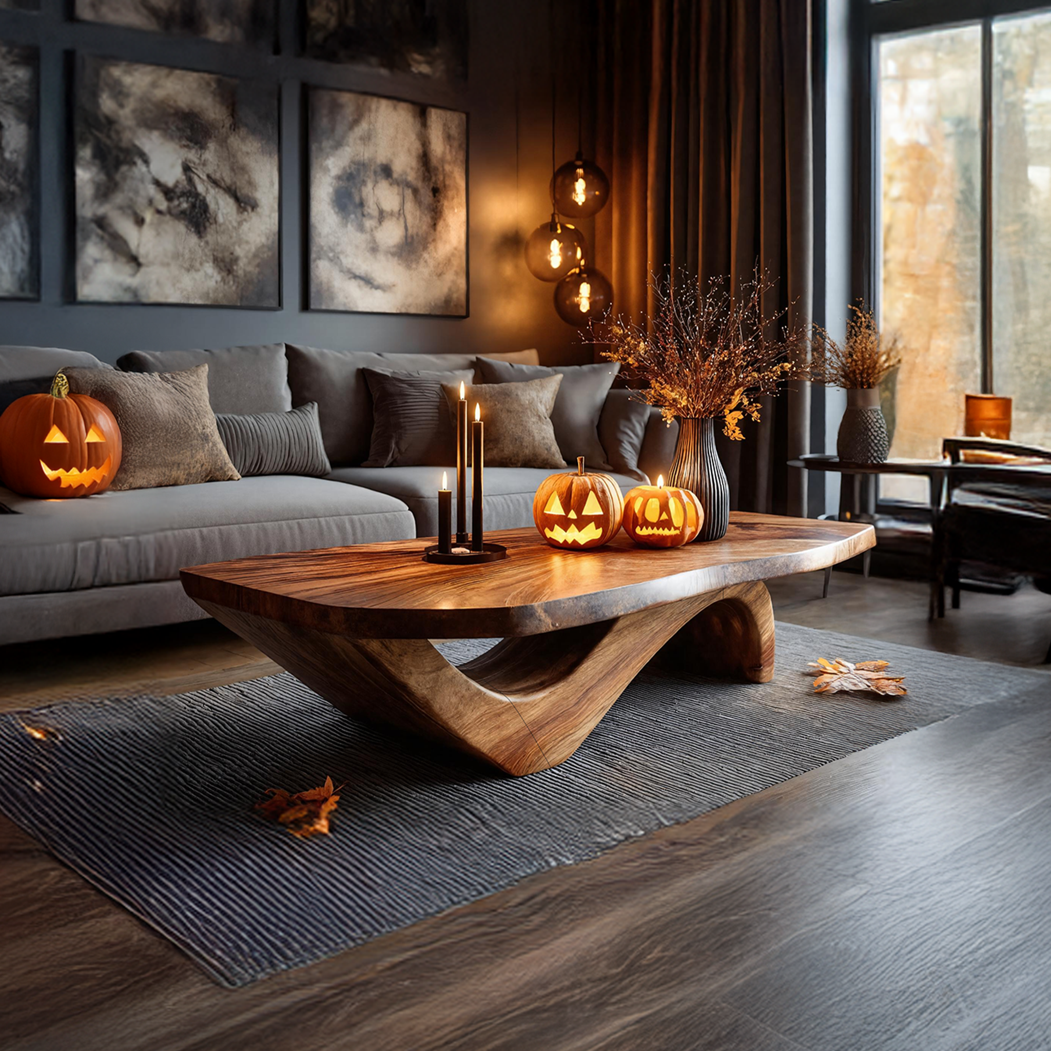 Mid Century Solid Wood Coffee Table Livingroom Decor Trick Or Treat SILDTTNHCF023