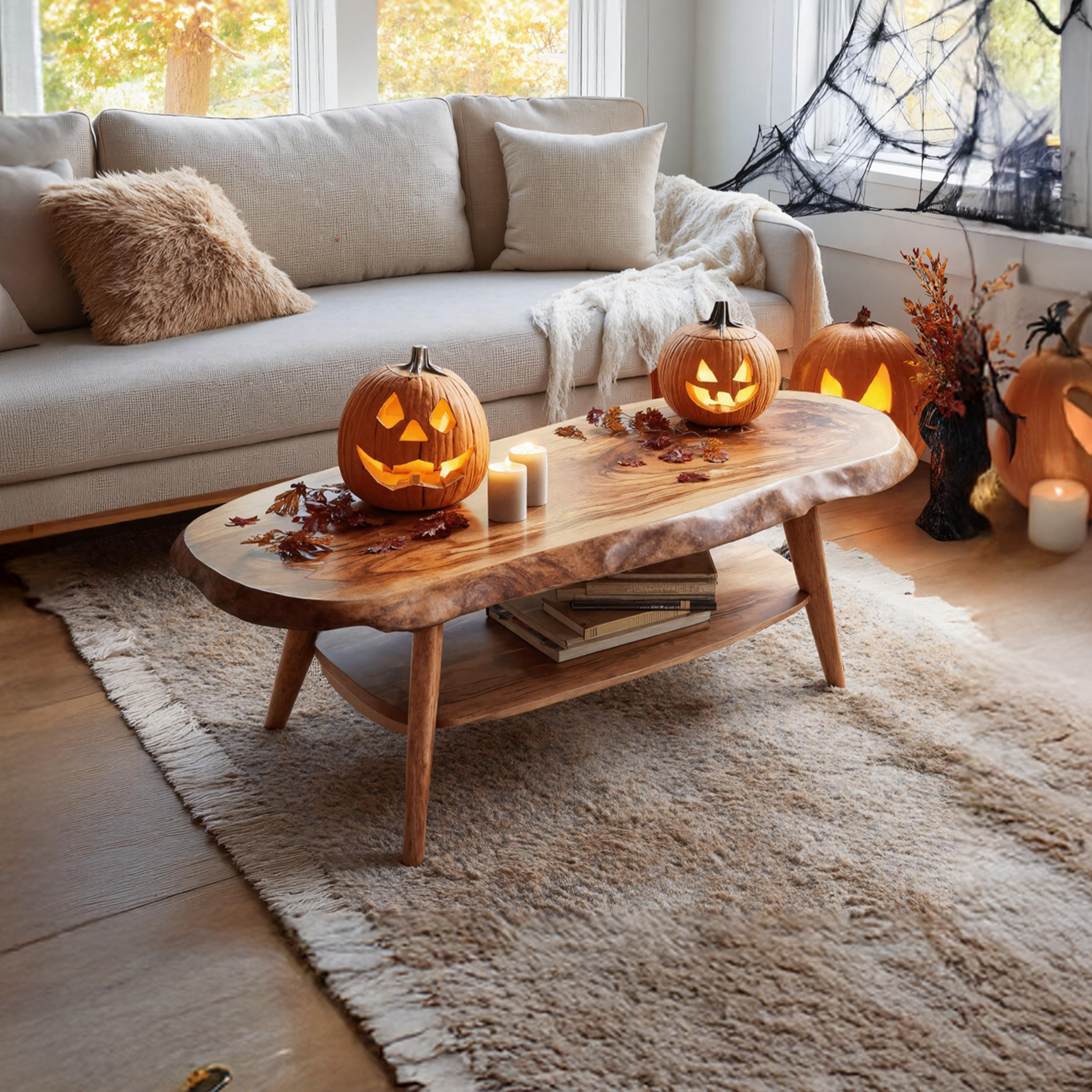 Modern Wooden Live Edge Coffee Table Entryway Design Trick Or Treat SILDTTNHCF037