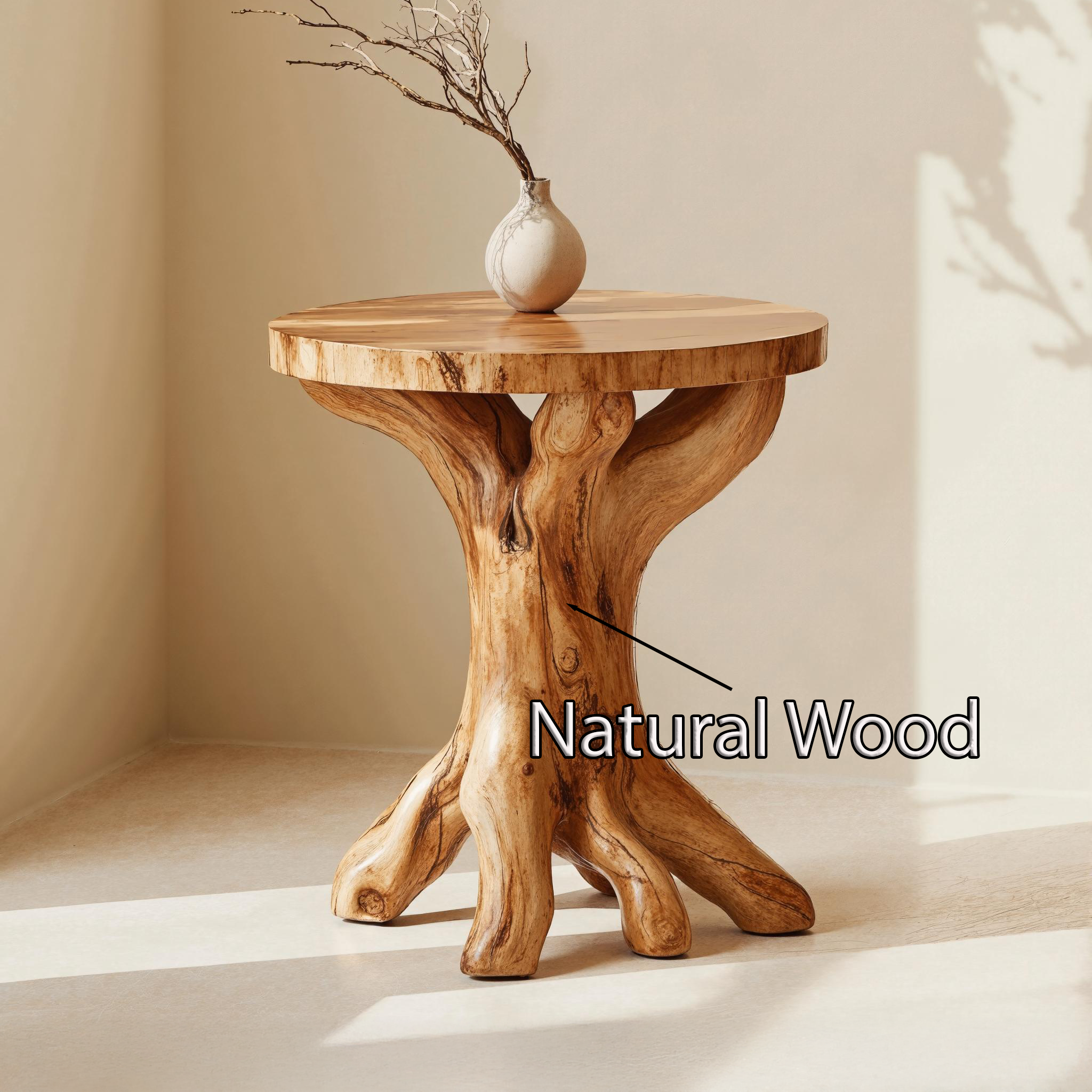 Elegant Handcrafted End Table Perfect For Modern Living Room Spaces SILDTEN108