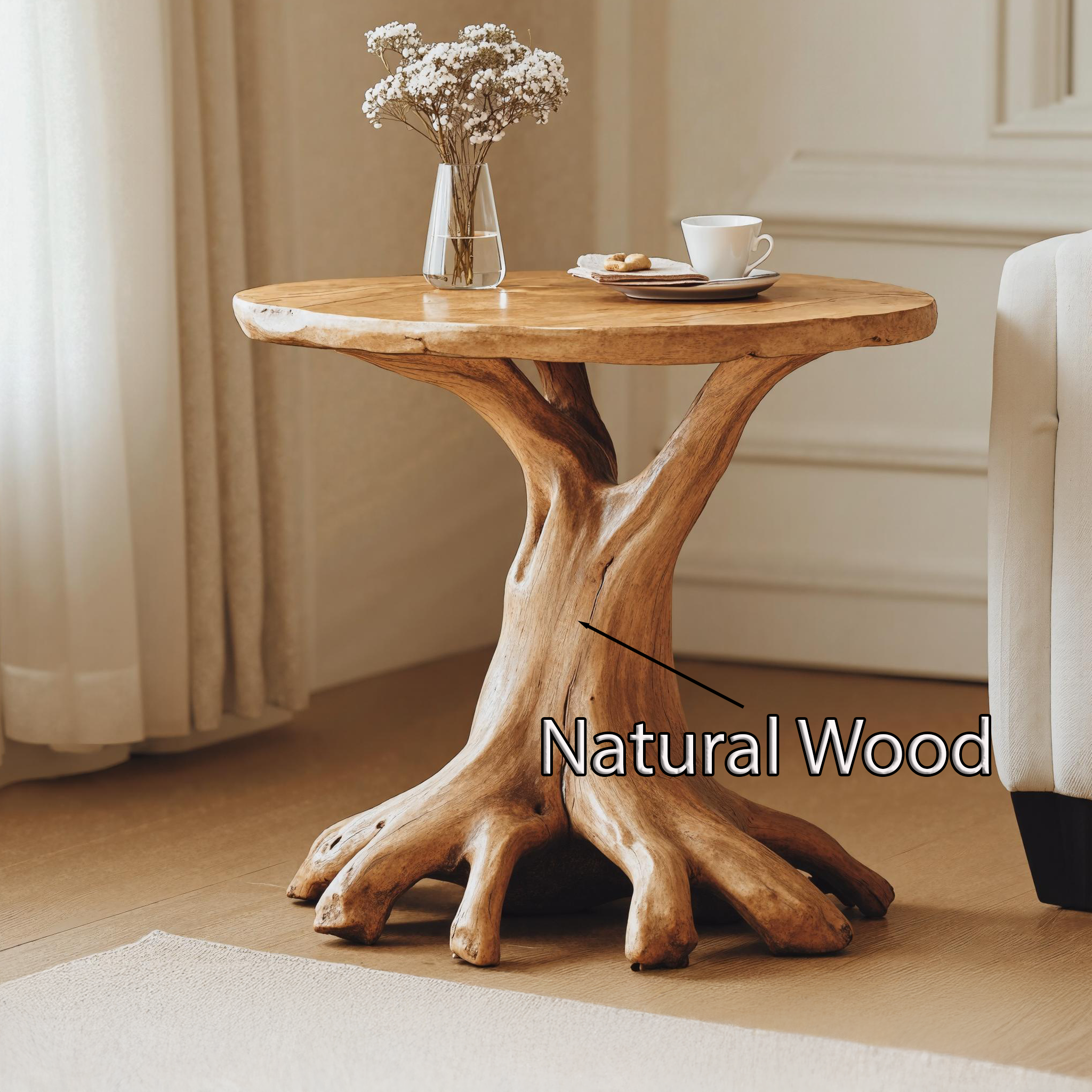 Custom Wood End Table For A Cozy And Inviting Living Room SILDTEN111