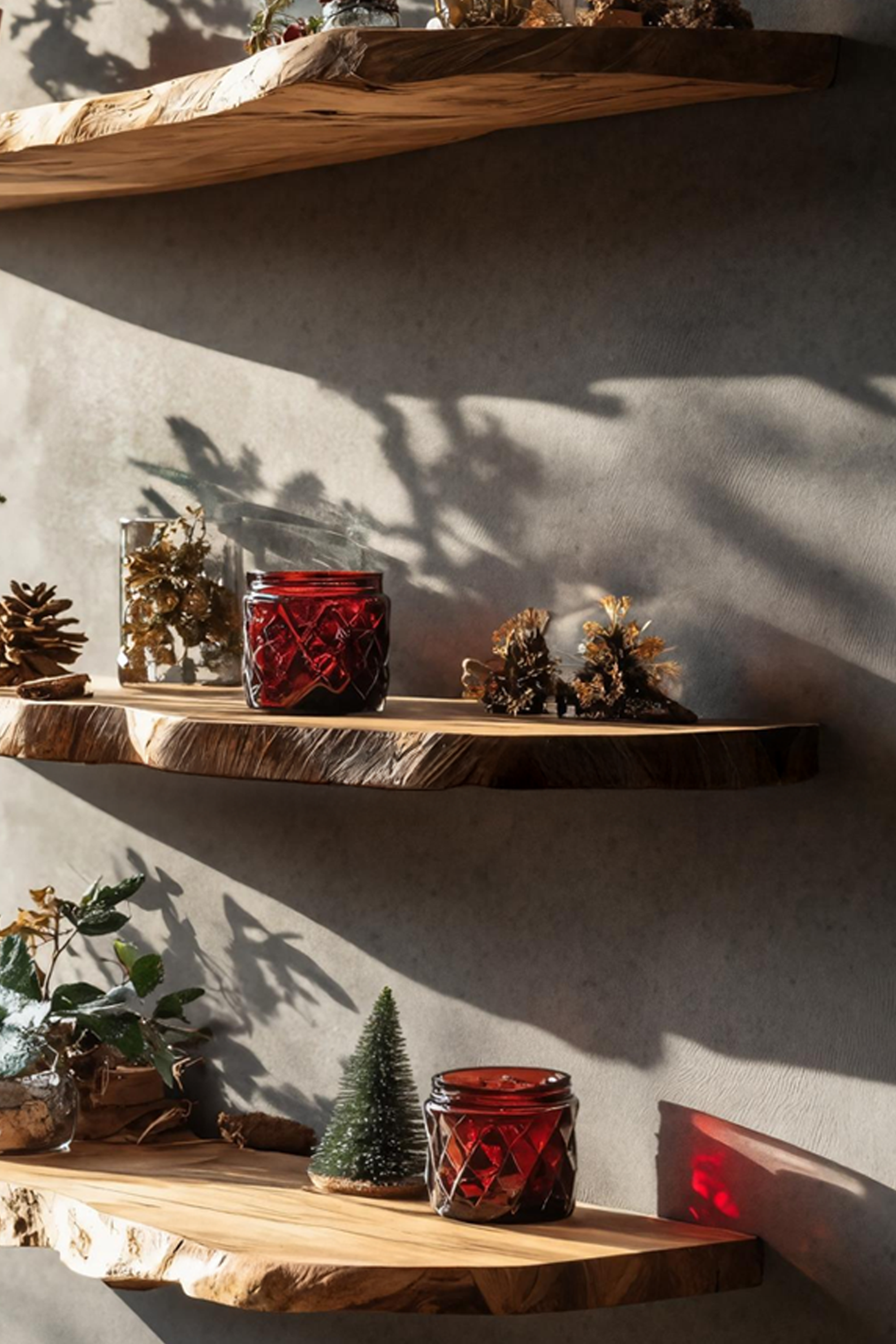 Modern Solid Wood Floating Shelf For Christmas Bedroom Furniture SILDTTNCFL020