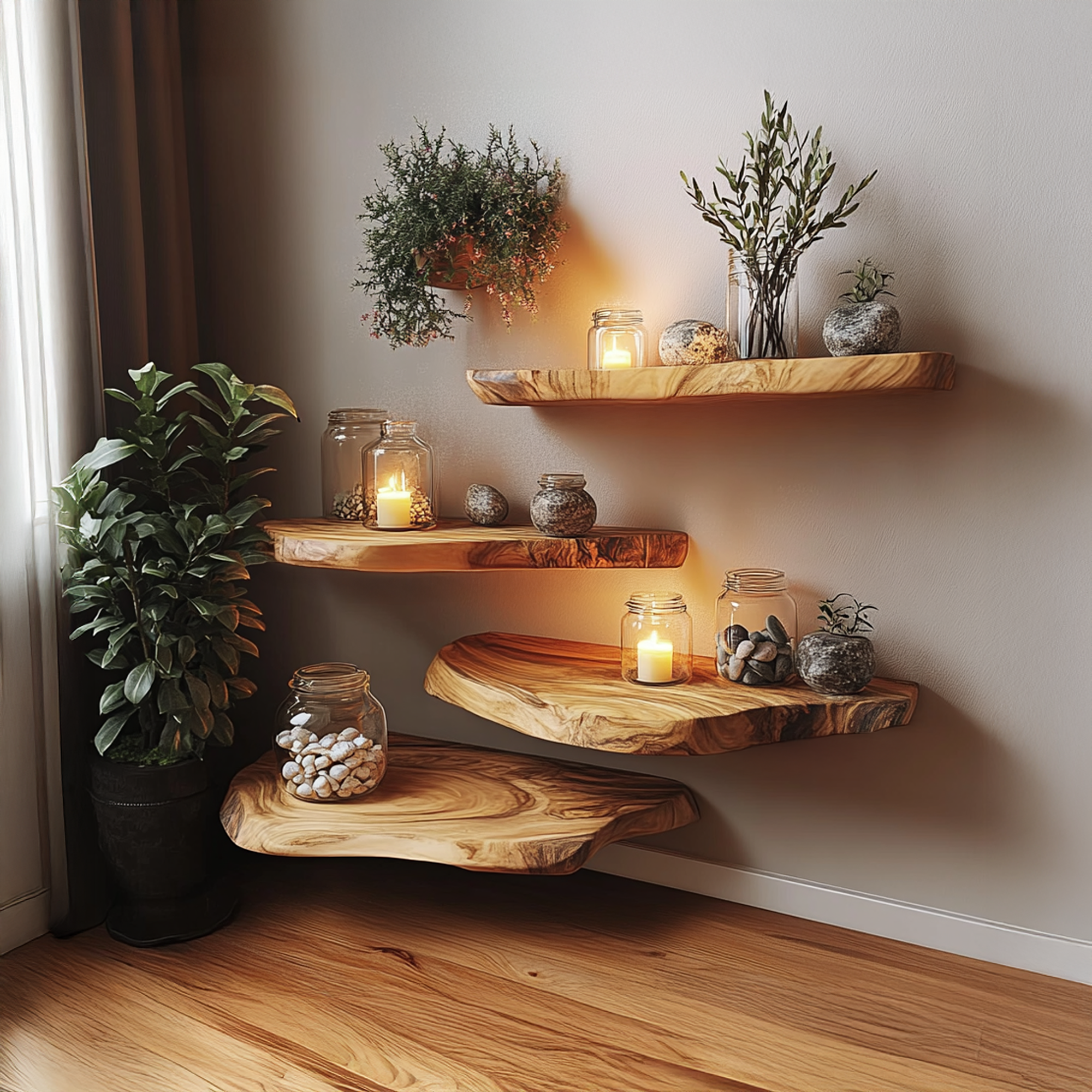 Classic Floating Shelves Living Room Decoration Gift Sets SINLFL067