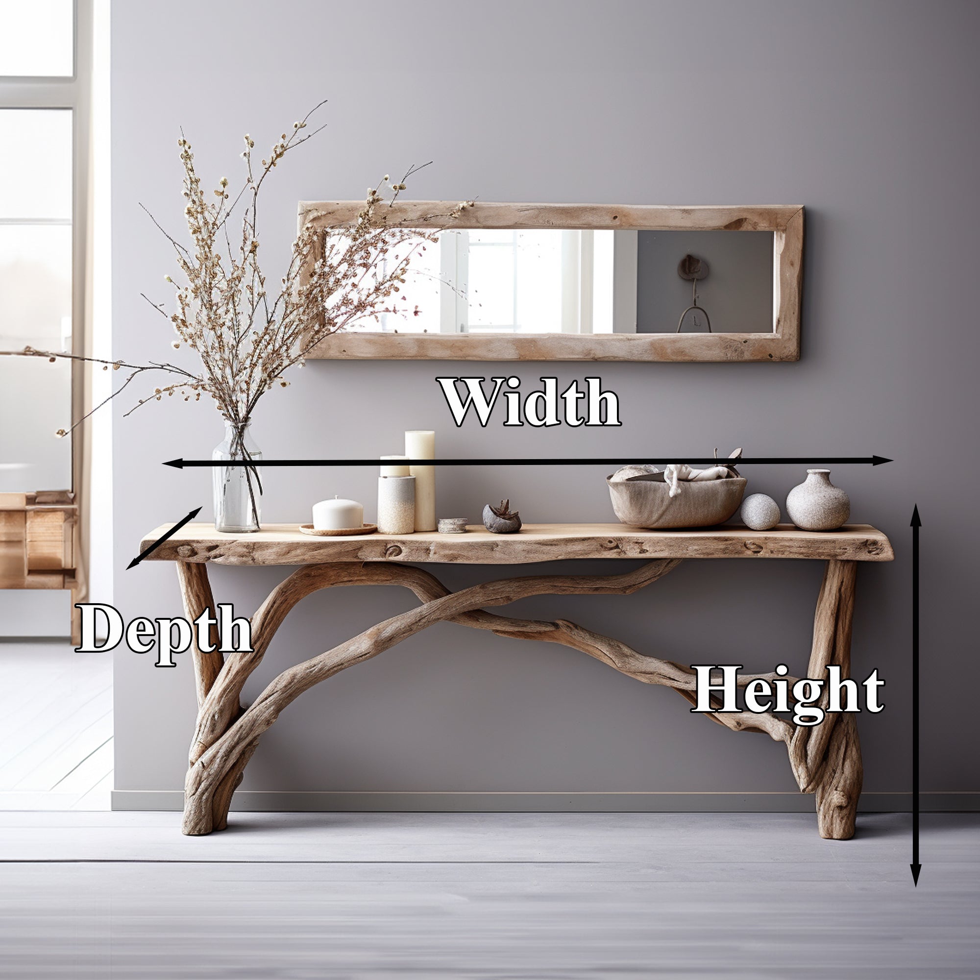 Rustic Entryway Console Table Handcrafted Farmhouse Homes SILDTCS018