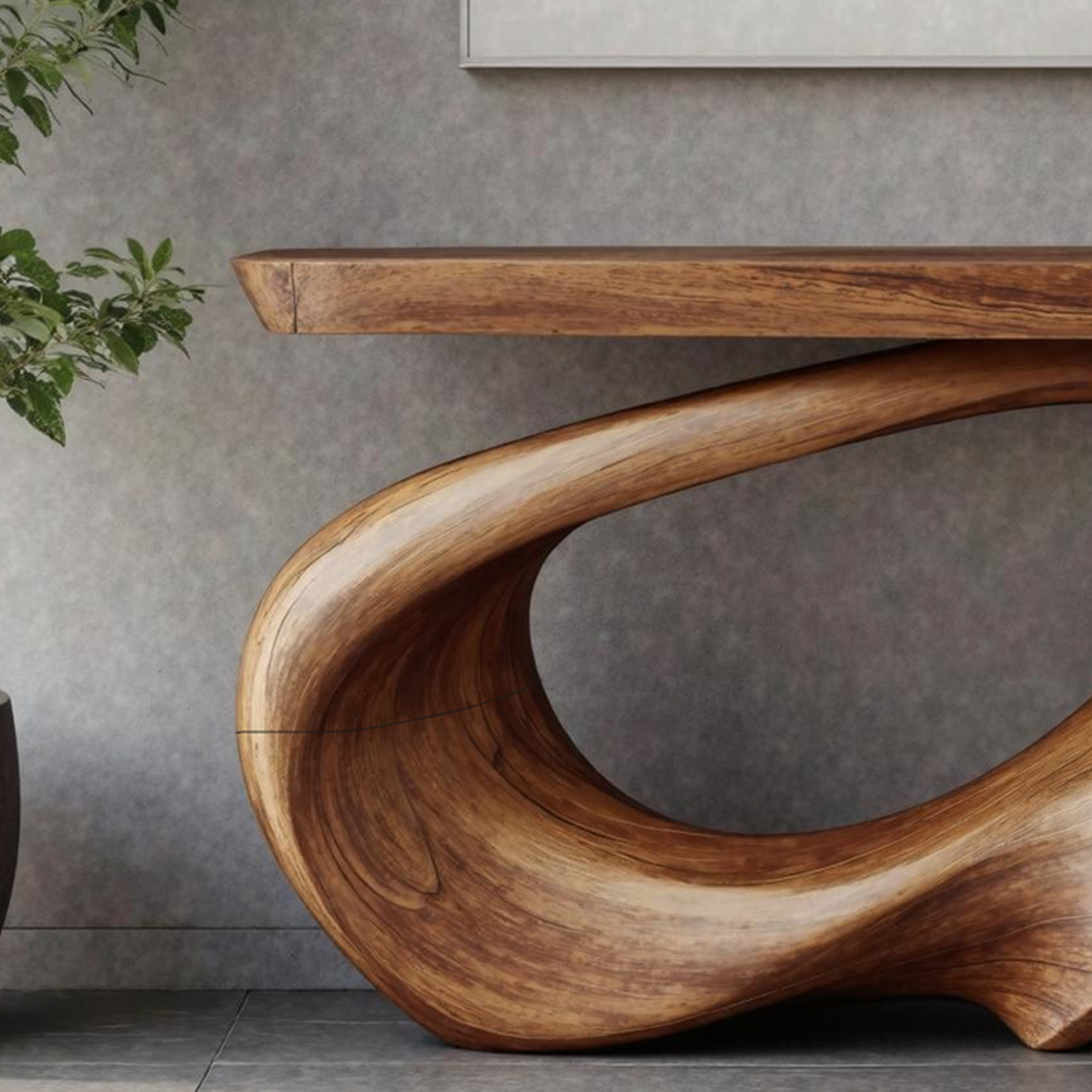Rustic Live Edge Console Table Entryway Design SILDTTNCS215