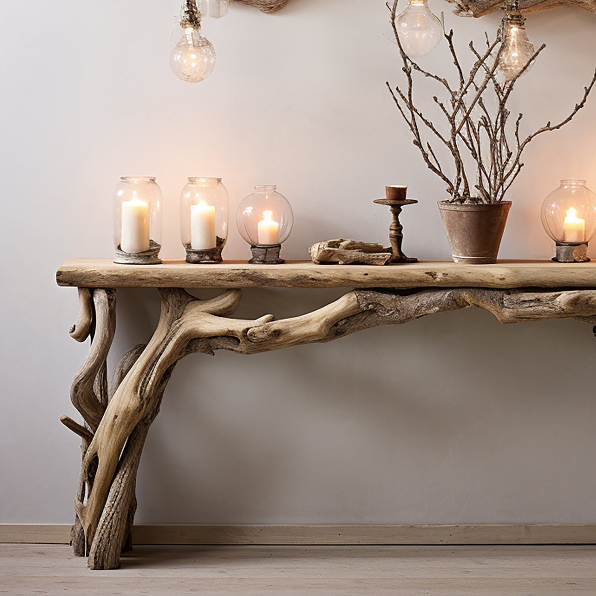 Reclaimed Wood Console Table SILDTCS026