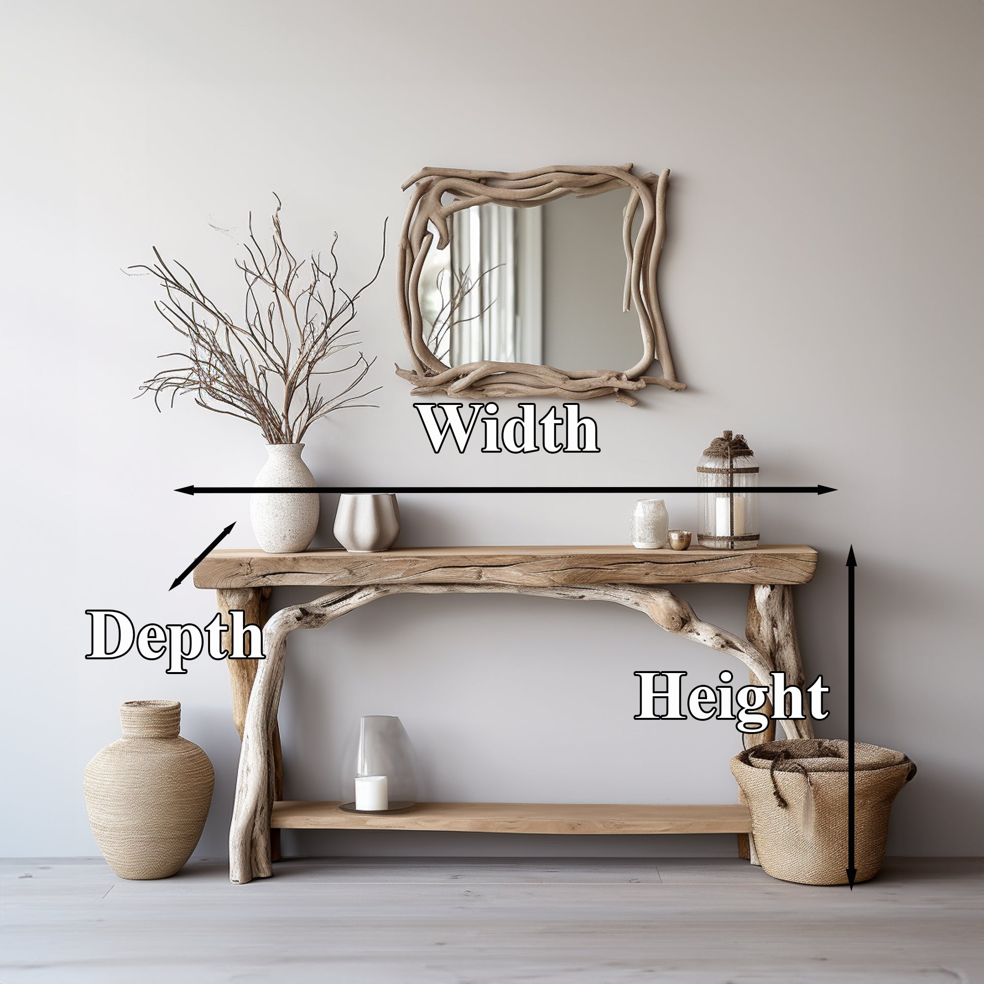 Console Table Solid Wood SILDTCS025