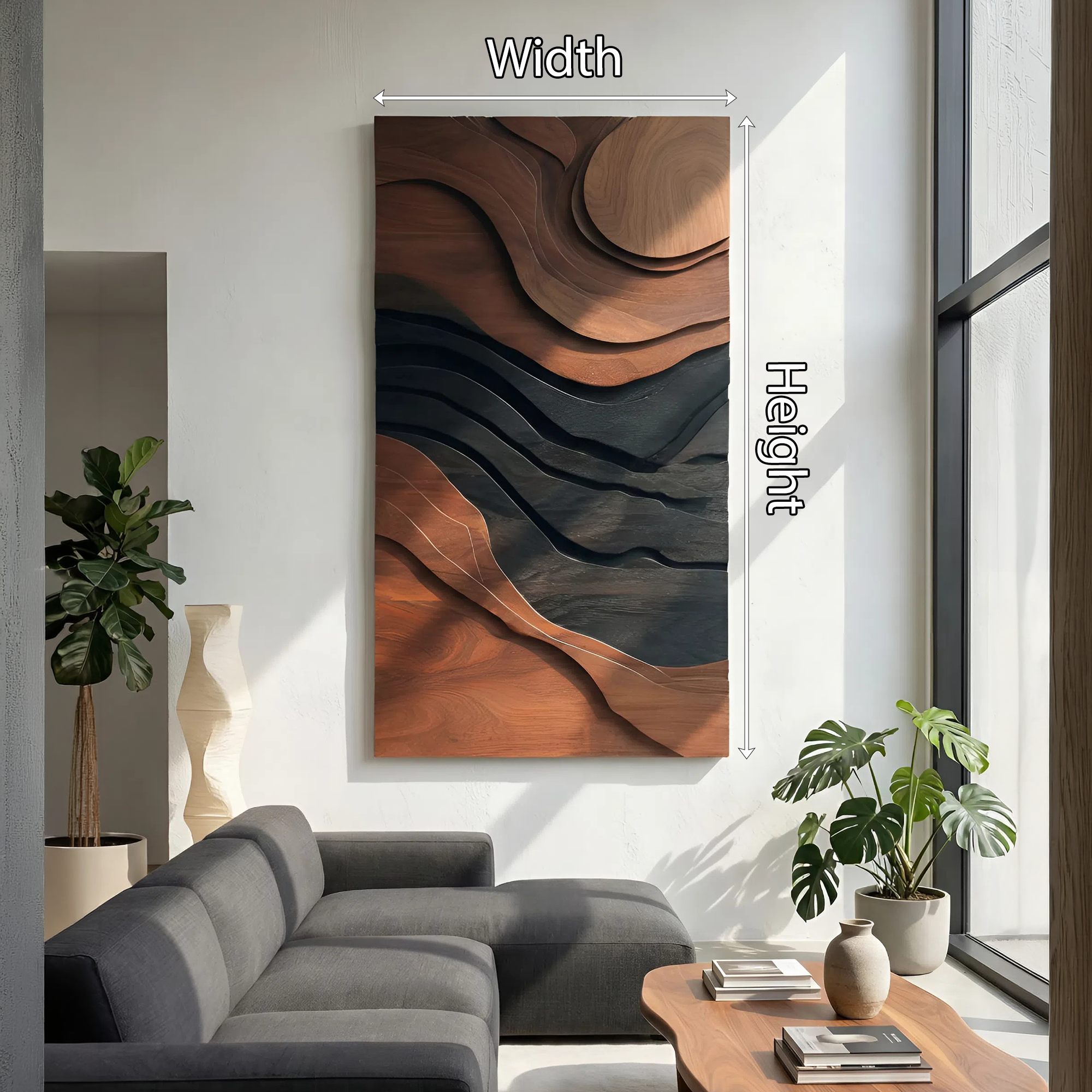 Modern Abstract 3D Wall Art For Bedroom Accent SILDTTNWA064