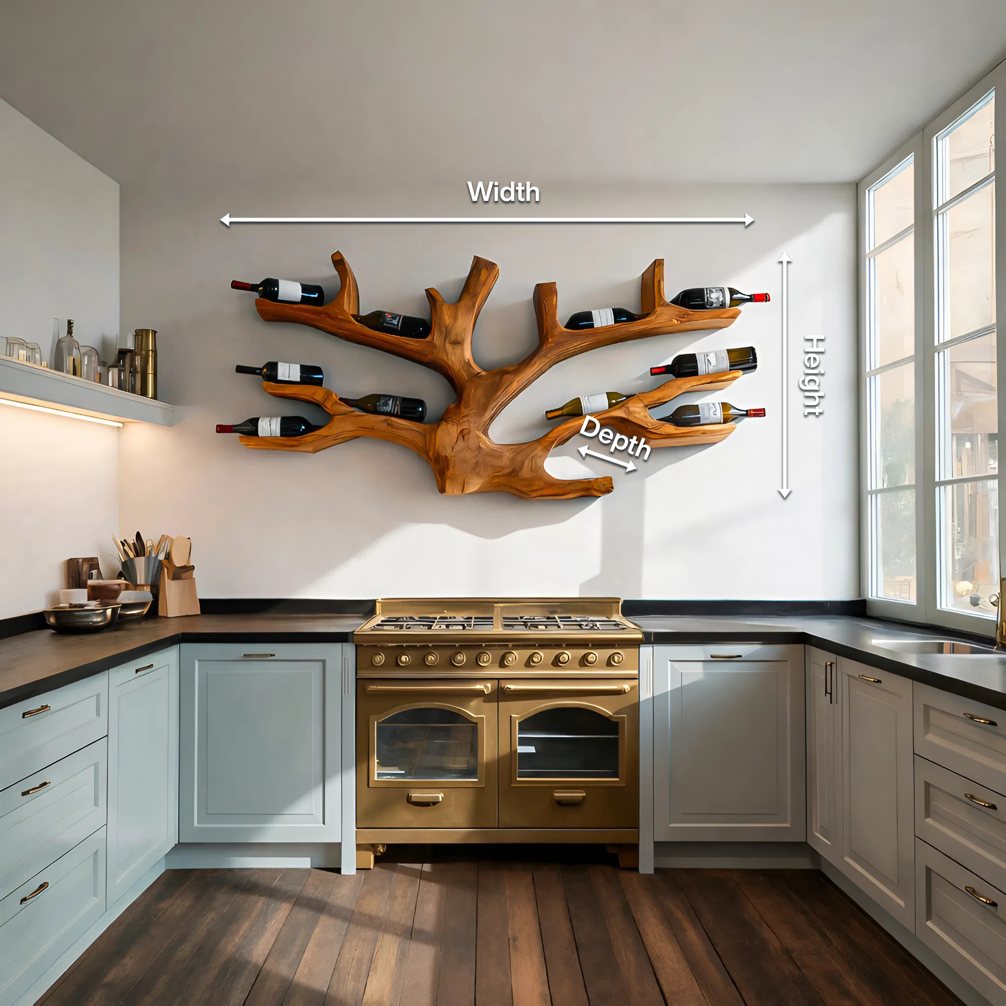 Artistic Wine Holder Wall Rack For Home Bar RTTHTTWH011