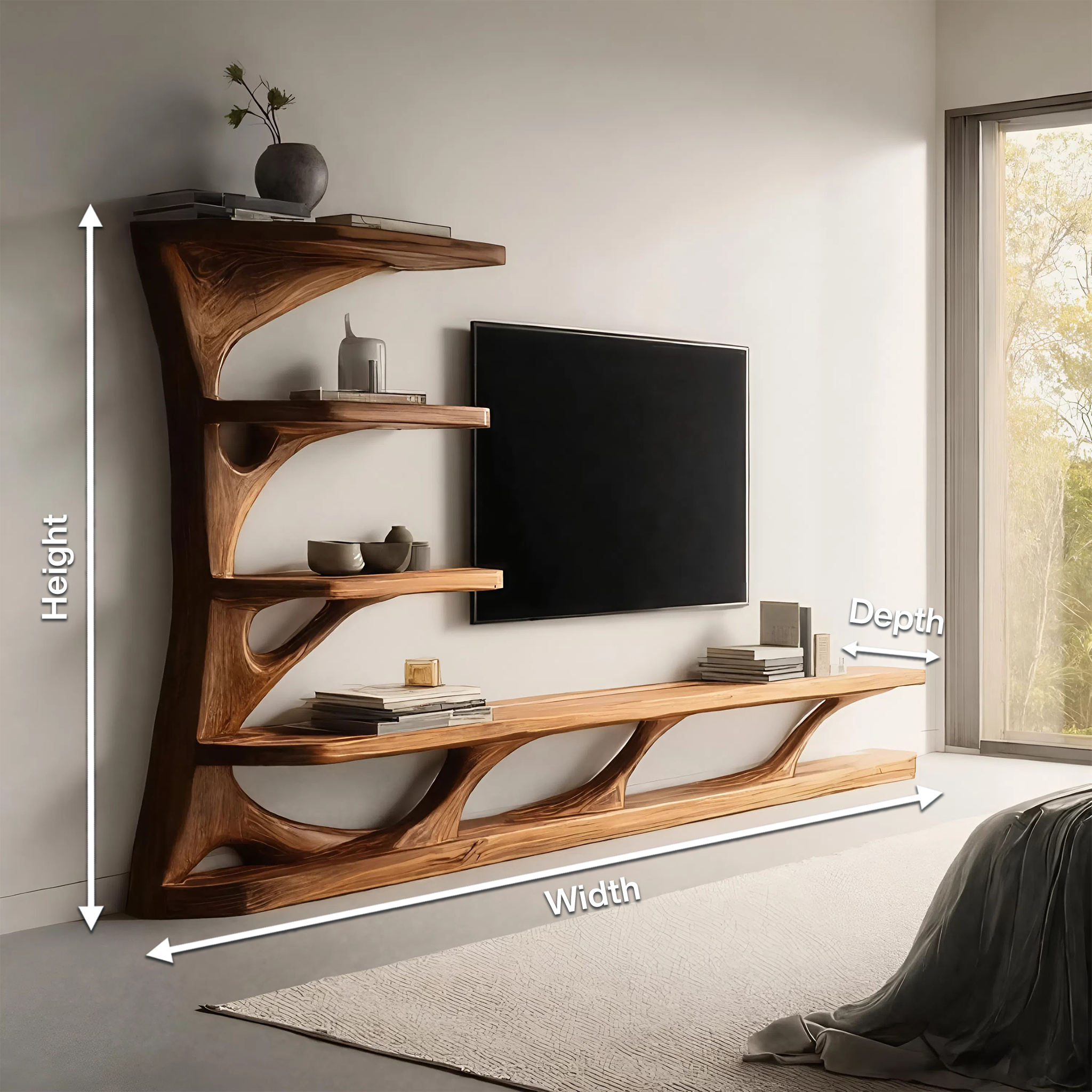 Modern TV Console With Branch Design For Living Room SITHHNTVC023