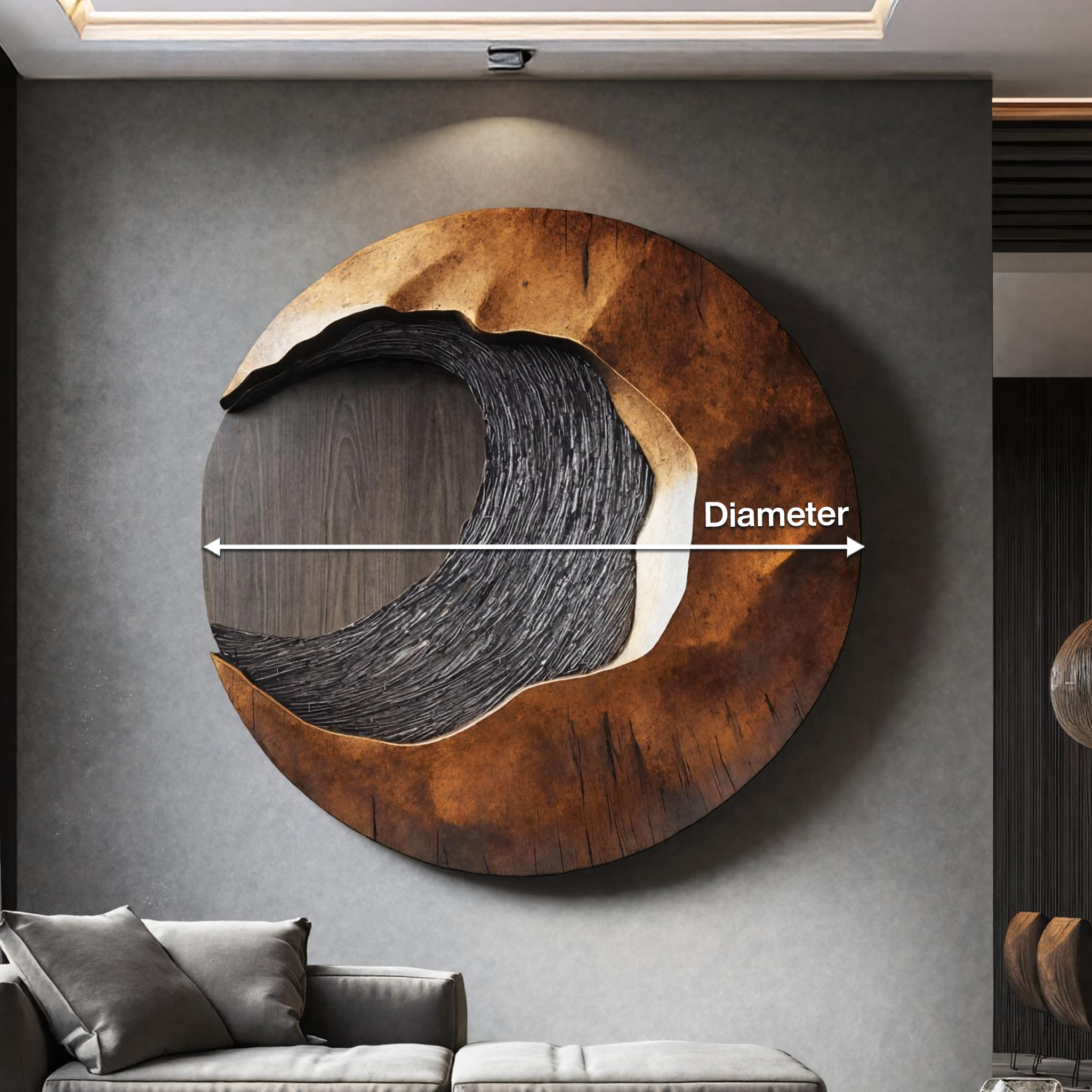 Handcrafted 3D Wood Wall Art For Entryway Focal Point SILDTTNWA011