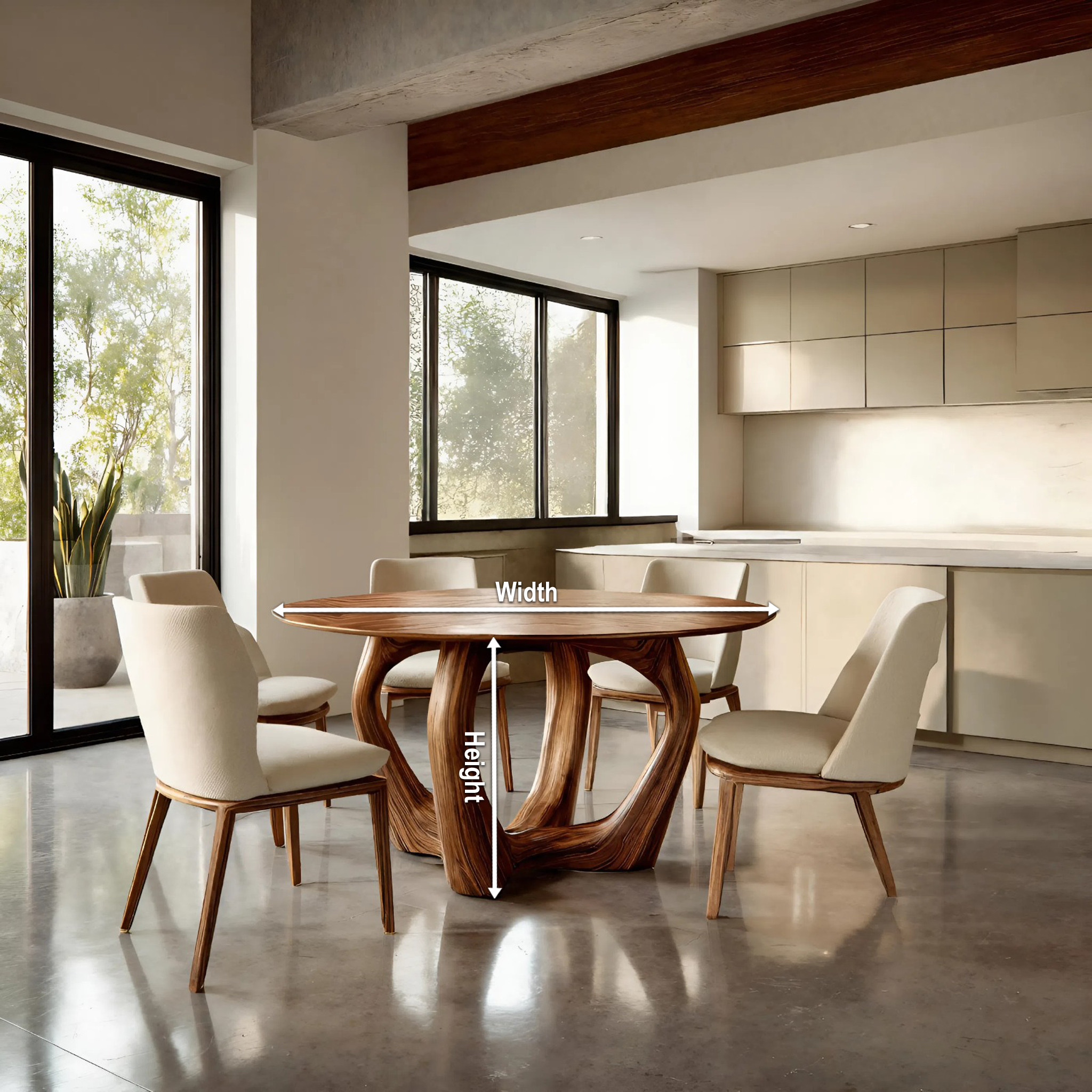 Elegant Round Dining Table For Minimalist Modern Interior RTTHTTDN023
