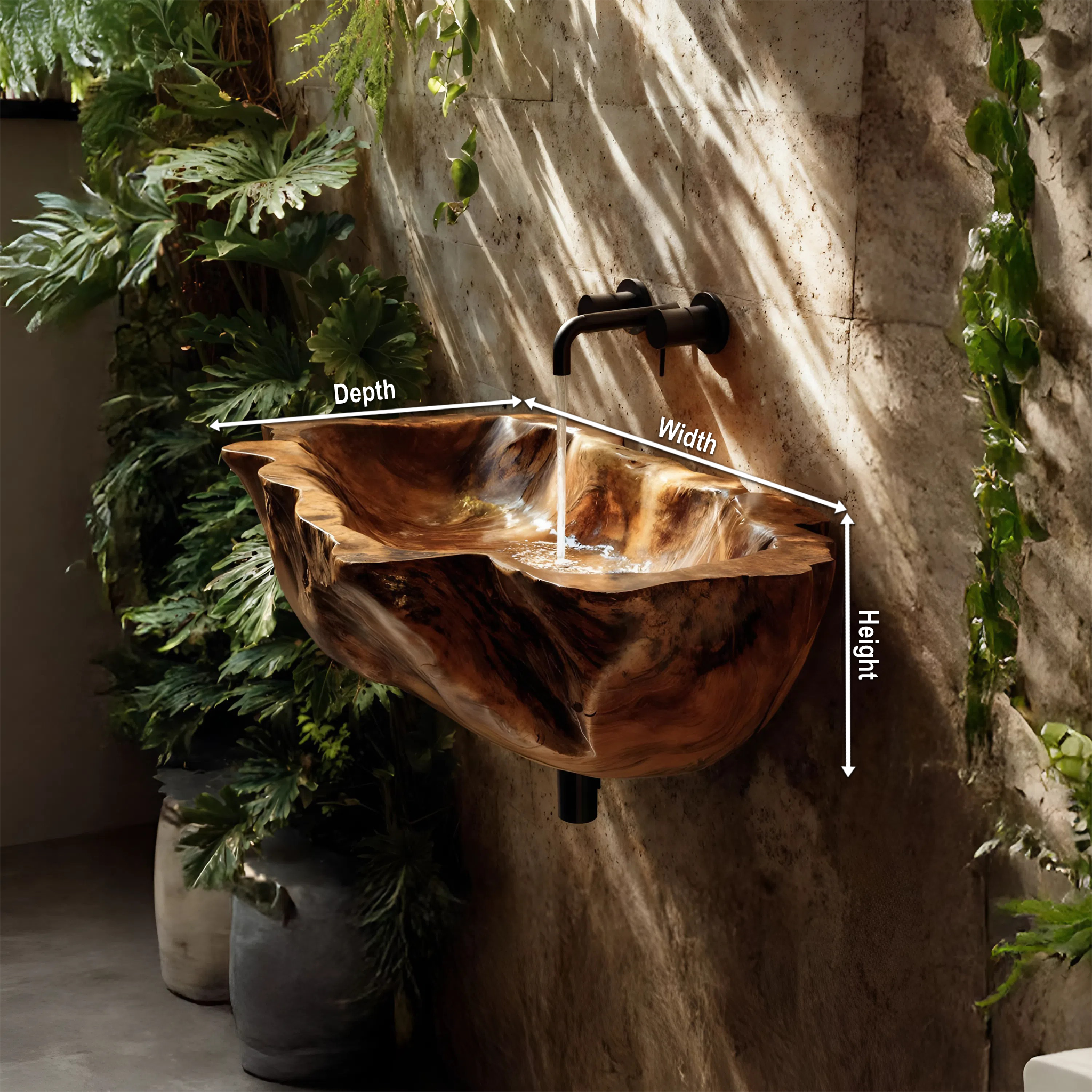 Farmhouse Solid Wood Wash Basin For Cozy Bedroom Furniture Design SILDTTRVS035