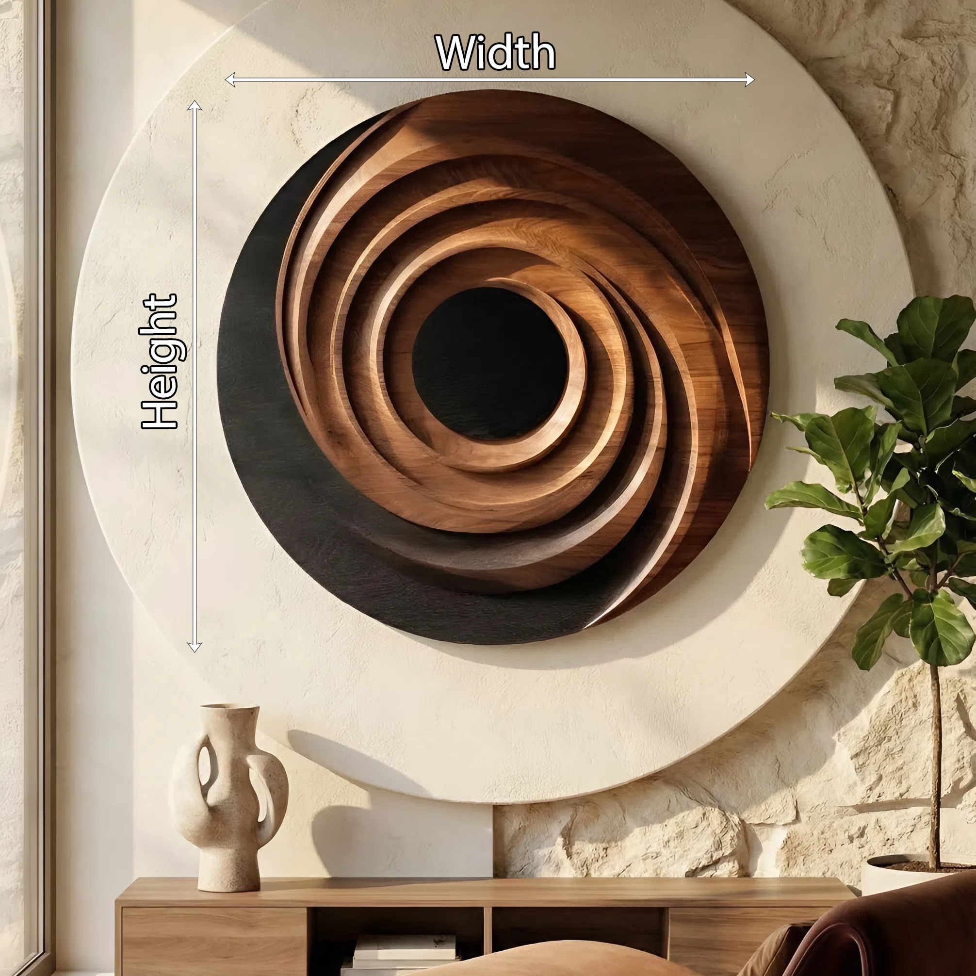 Minimalist Organic Wall Decor For Hallway And Entry Accent SILDTTNWA040