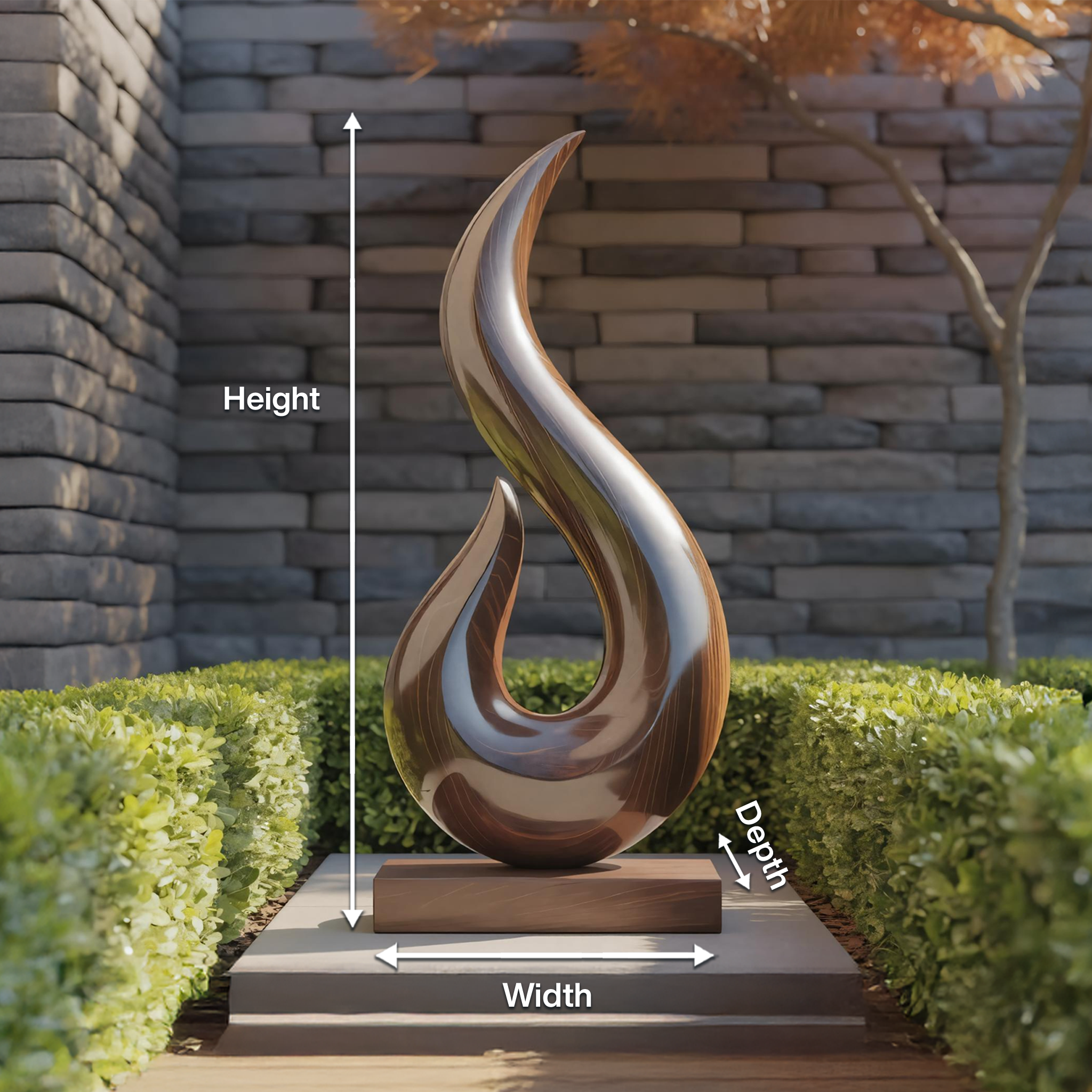 Handcrafted Abstract Sculpture For Outdoor Wall Design SILDTTRAS010