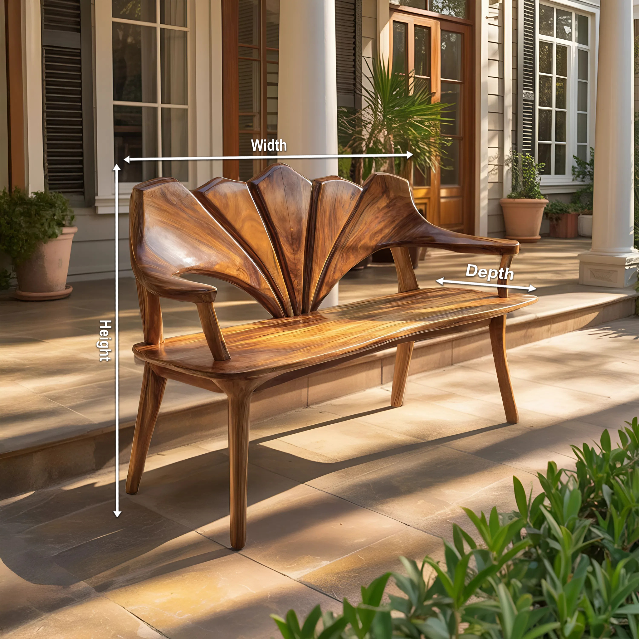 Solid Wood Live Edge Bench For Entryway And Living Area SILDTTRBEN031