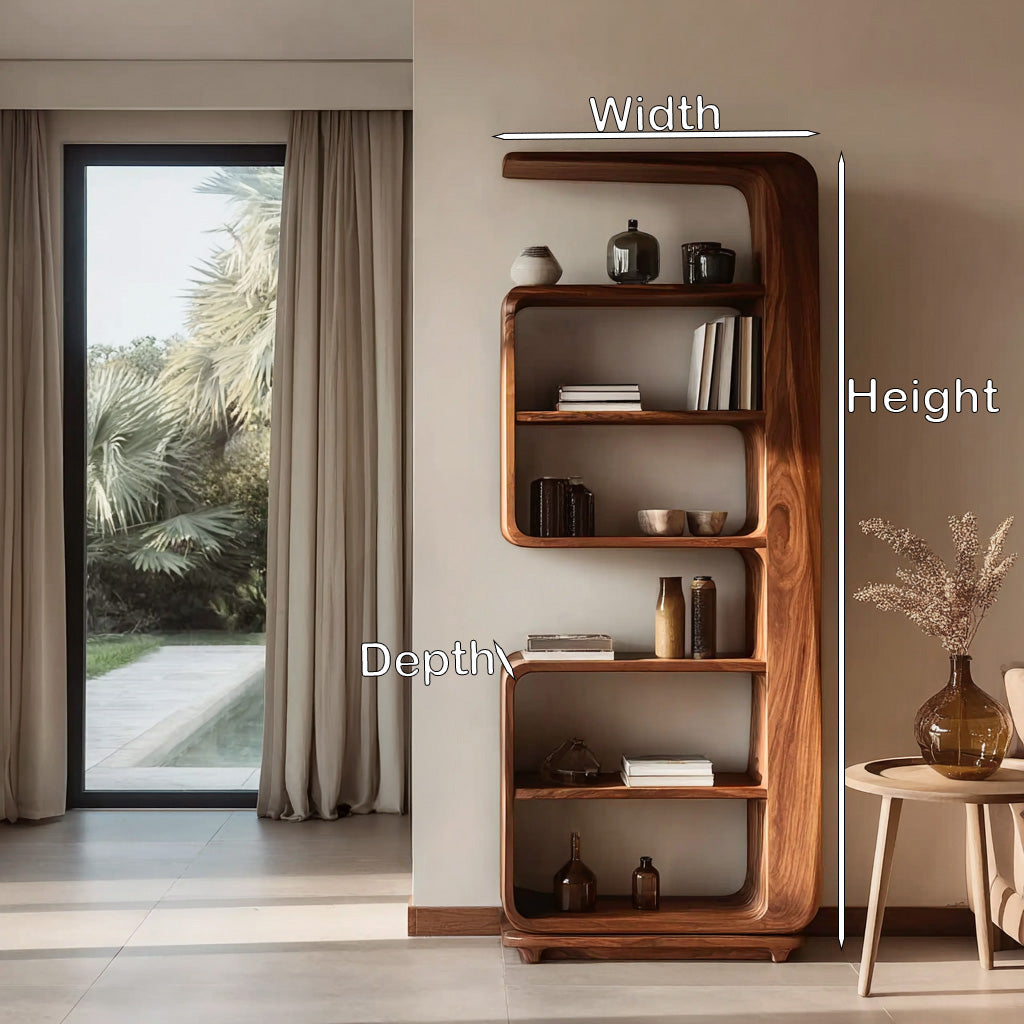 Minimalist Wooden Standing Shelf For Living Room RTTHHNSS007