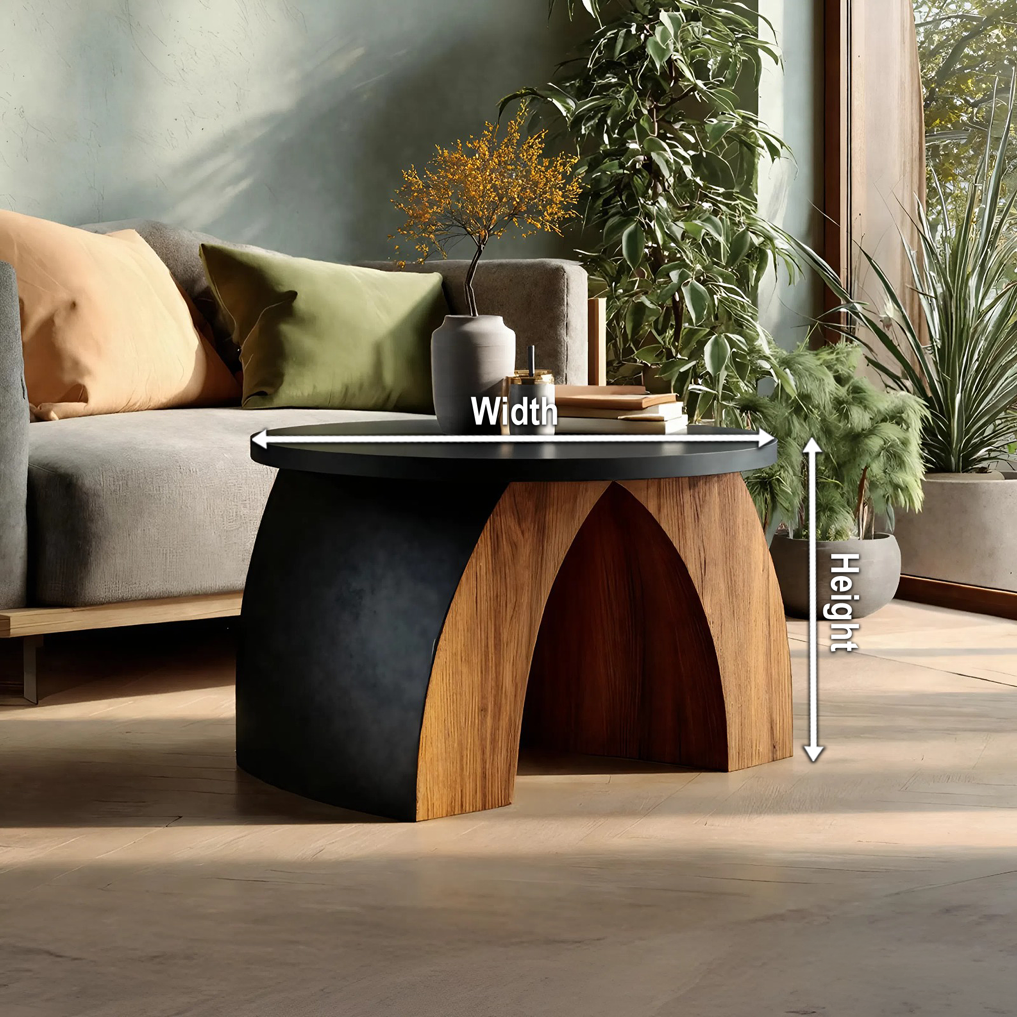 Farmhouse Wooden Side Table For Rustic Furniture Decor SILDTTNSTA002