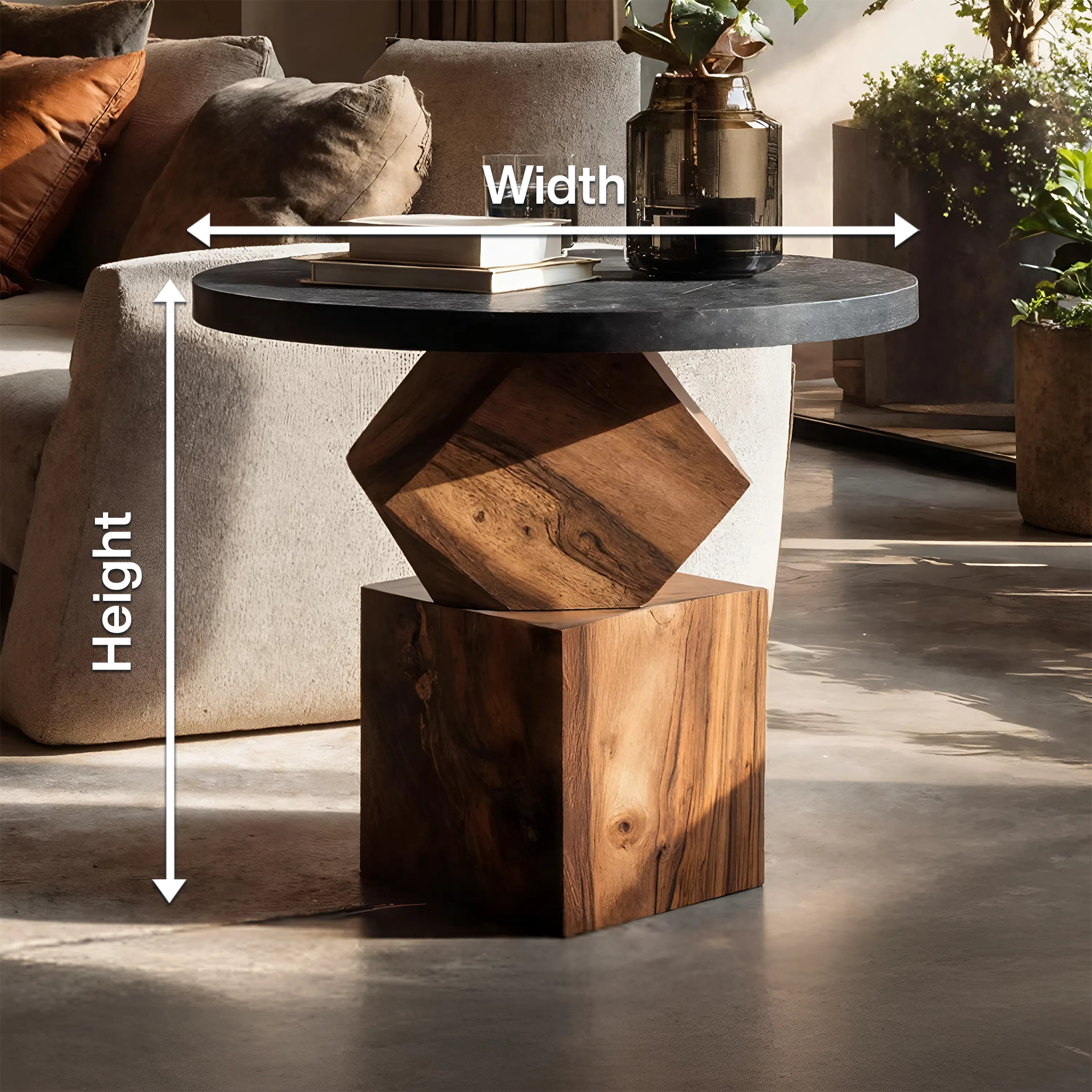 Modern Wooden Side Table For Bedroom Nightstand Decor SILDTTNSTA012