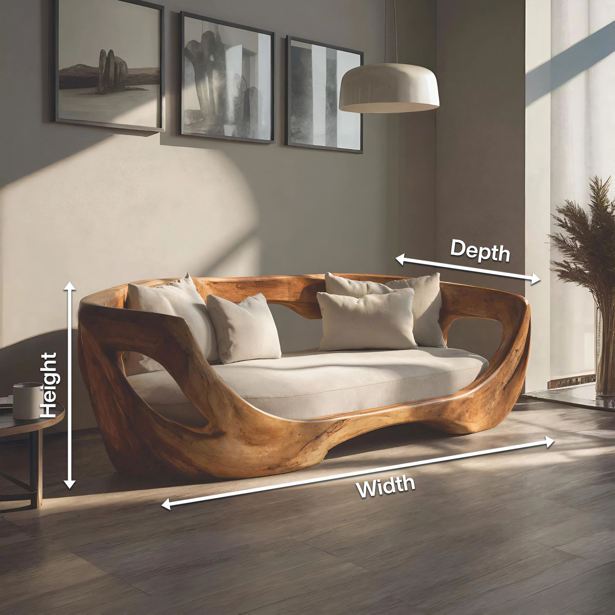 Modern Curved Sofa For Living Room Or Bedroom RTTHHNSFA004