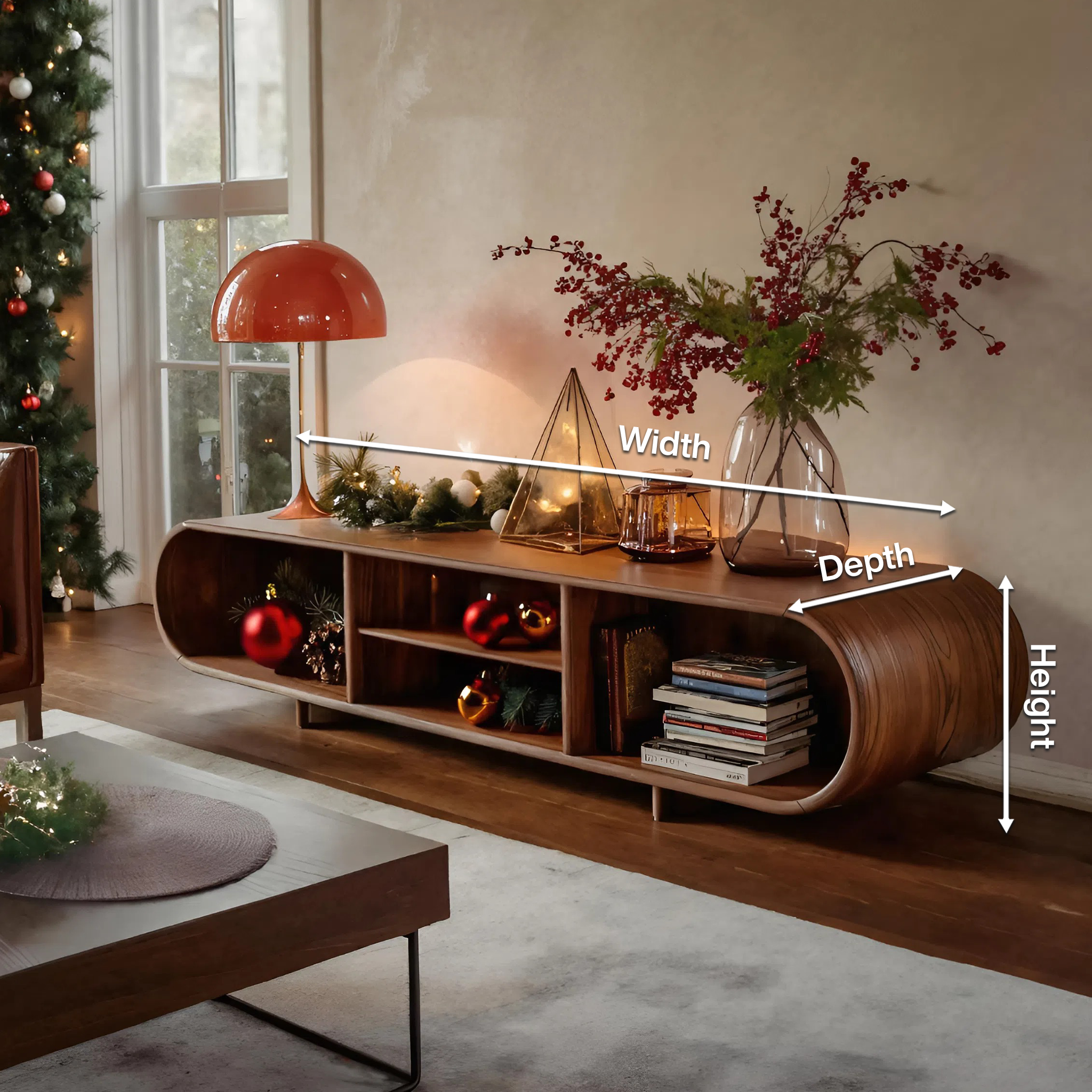 Modern Solid Wood End Table For Minimal Interior Design SILDTTNSTA001