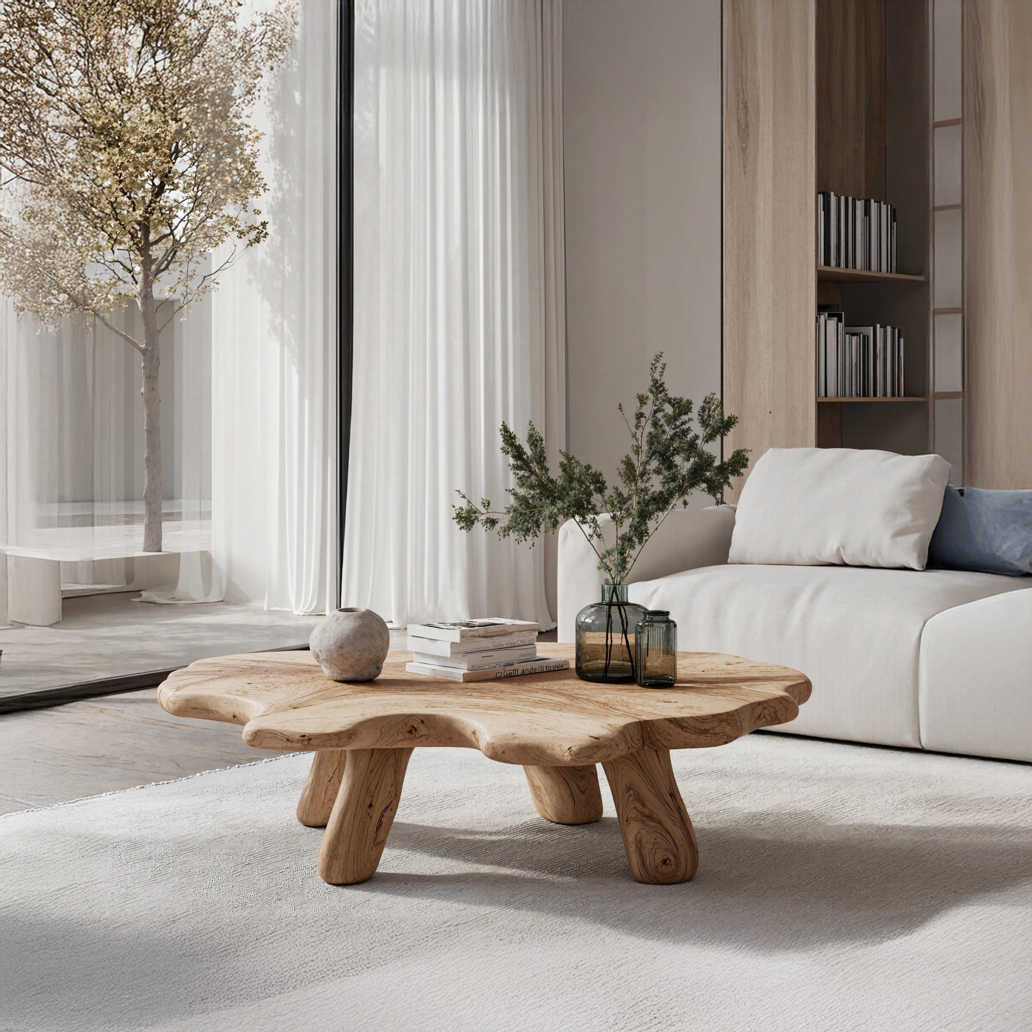 Rustic Low Table For Cozy Living Room SILDTTRCF002