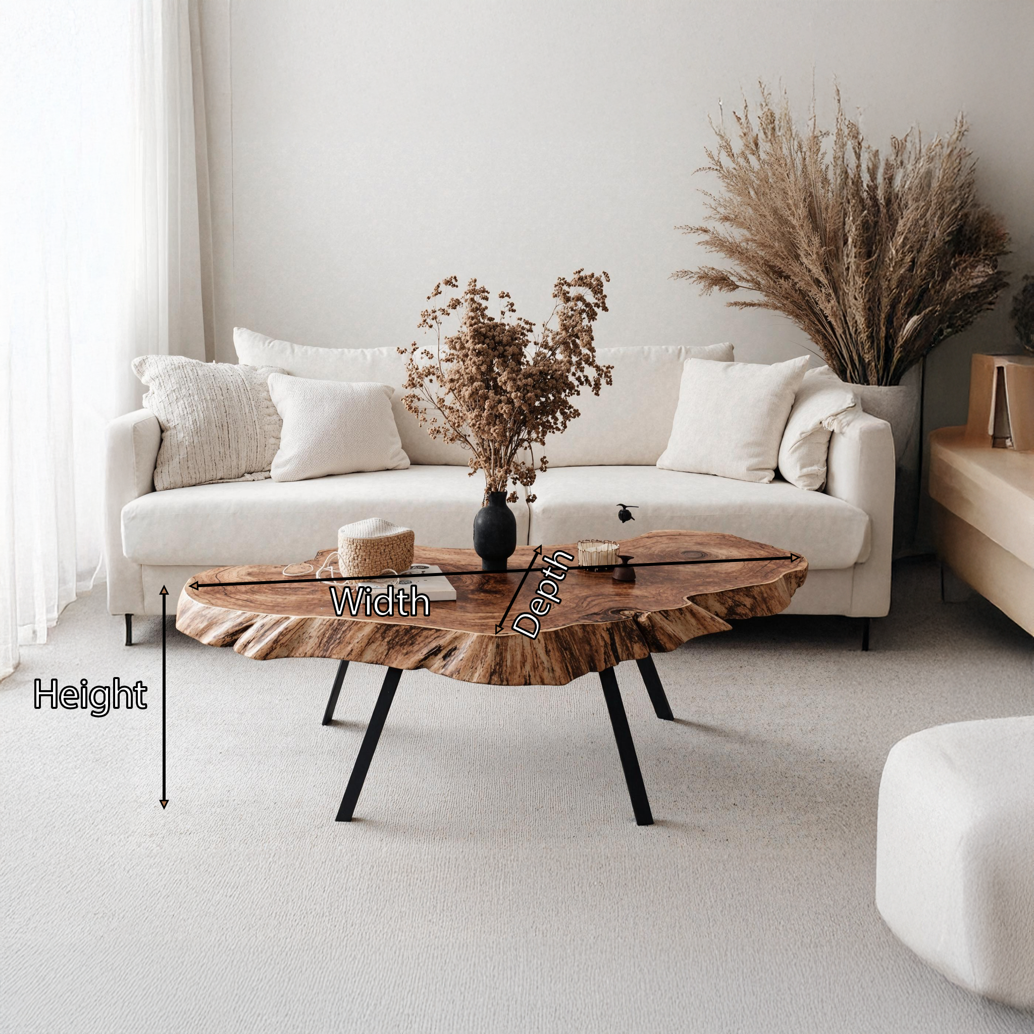 Mid Century Low Table For Minimalist Living Room SILDTTRCF010