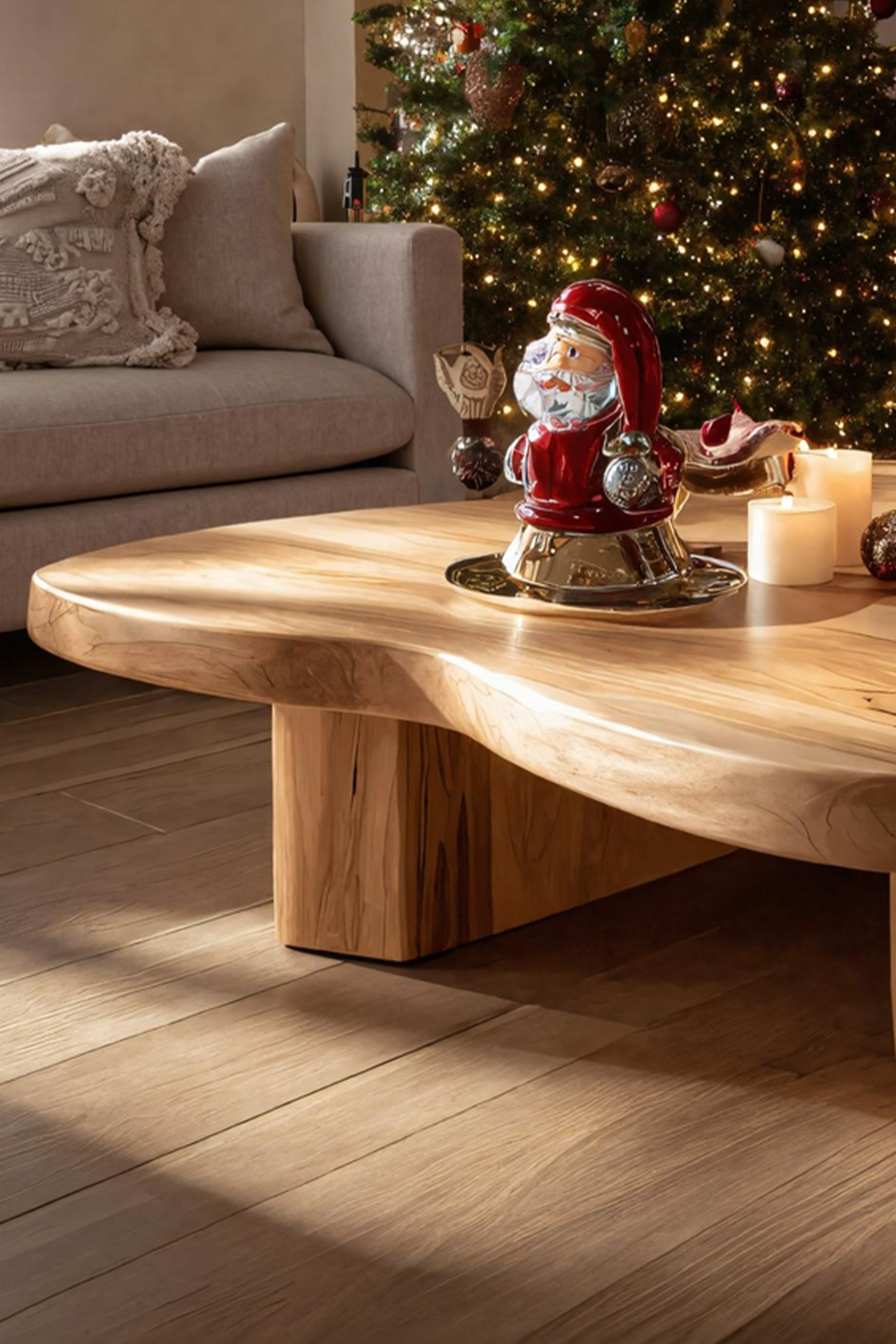 Modern Solid Wood Coffee Table For Christmas Furniture Decor SILDTTRCCF035