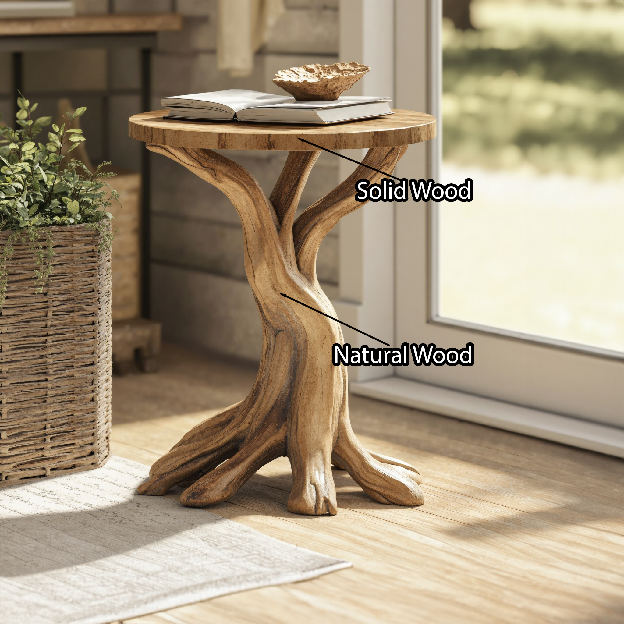 Farmhouse End Table Rustic End Table Home Decor SILDTEN056