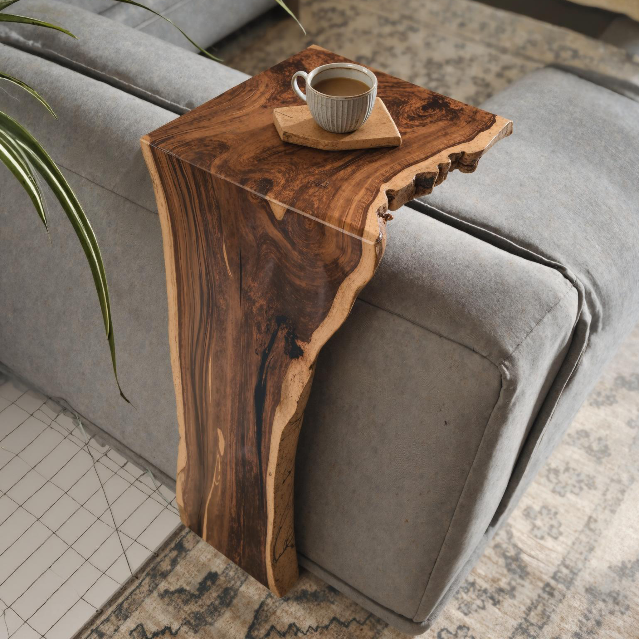 Farmhouse Sofa Armrest Table For Practical Storage And Style SILDTAR005
