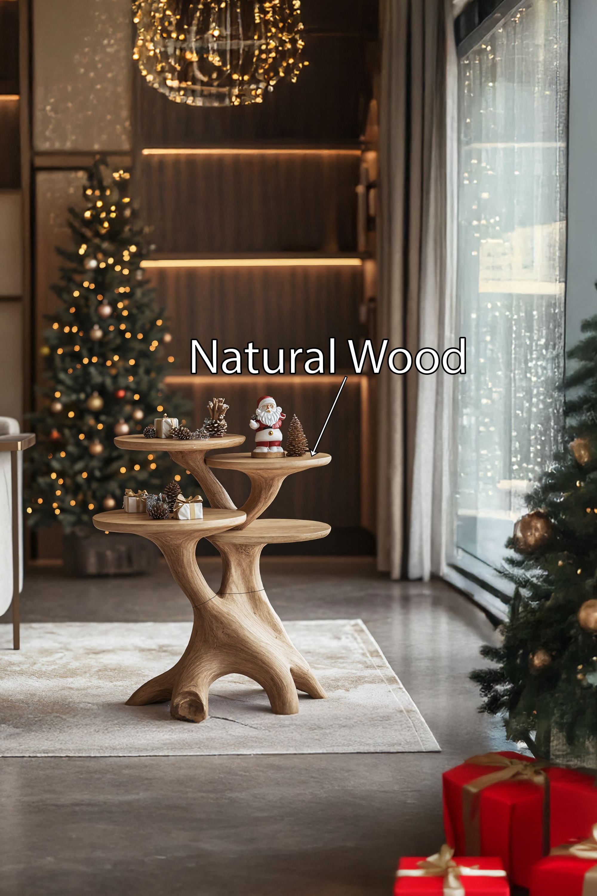 Mid Century Round End Table For Entryway Design Xmas Wall Decor SILDTTRENC009